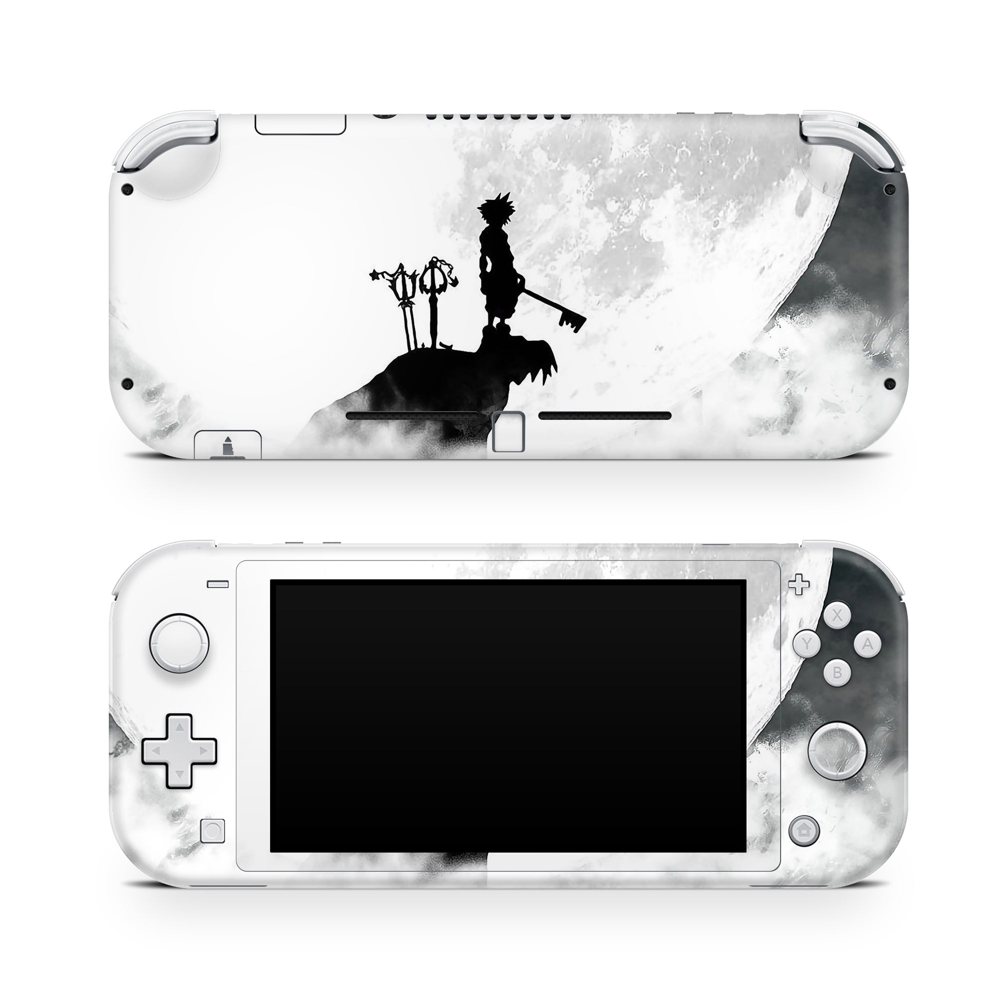 A video game skin featuring a Keyblade Hero 5 design for the Nintendo Switch Lite.