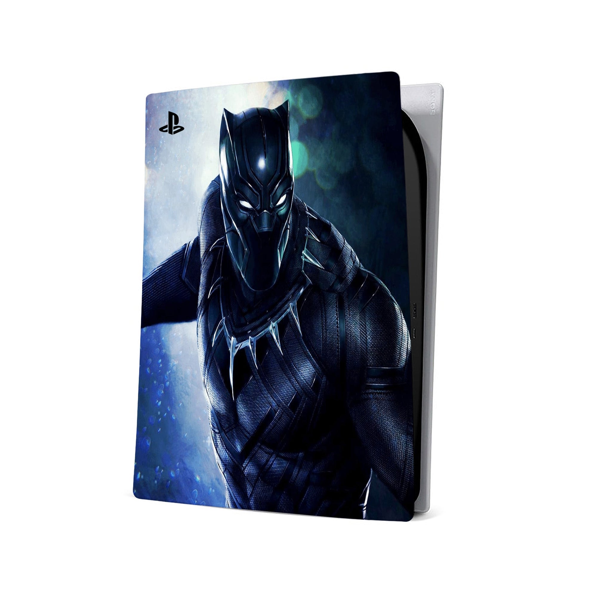 A video game skin featuring a Panther Sovereign King 1 design for the PS5 Digital.