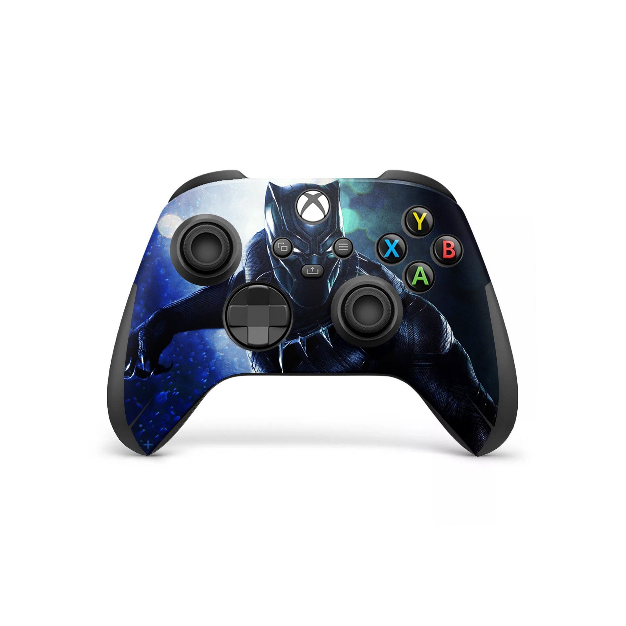 A video game skin featuring a Panther Sovereign King 1 design for the Xbox Series Wireless Controller.