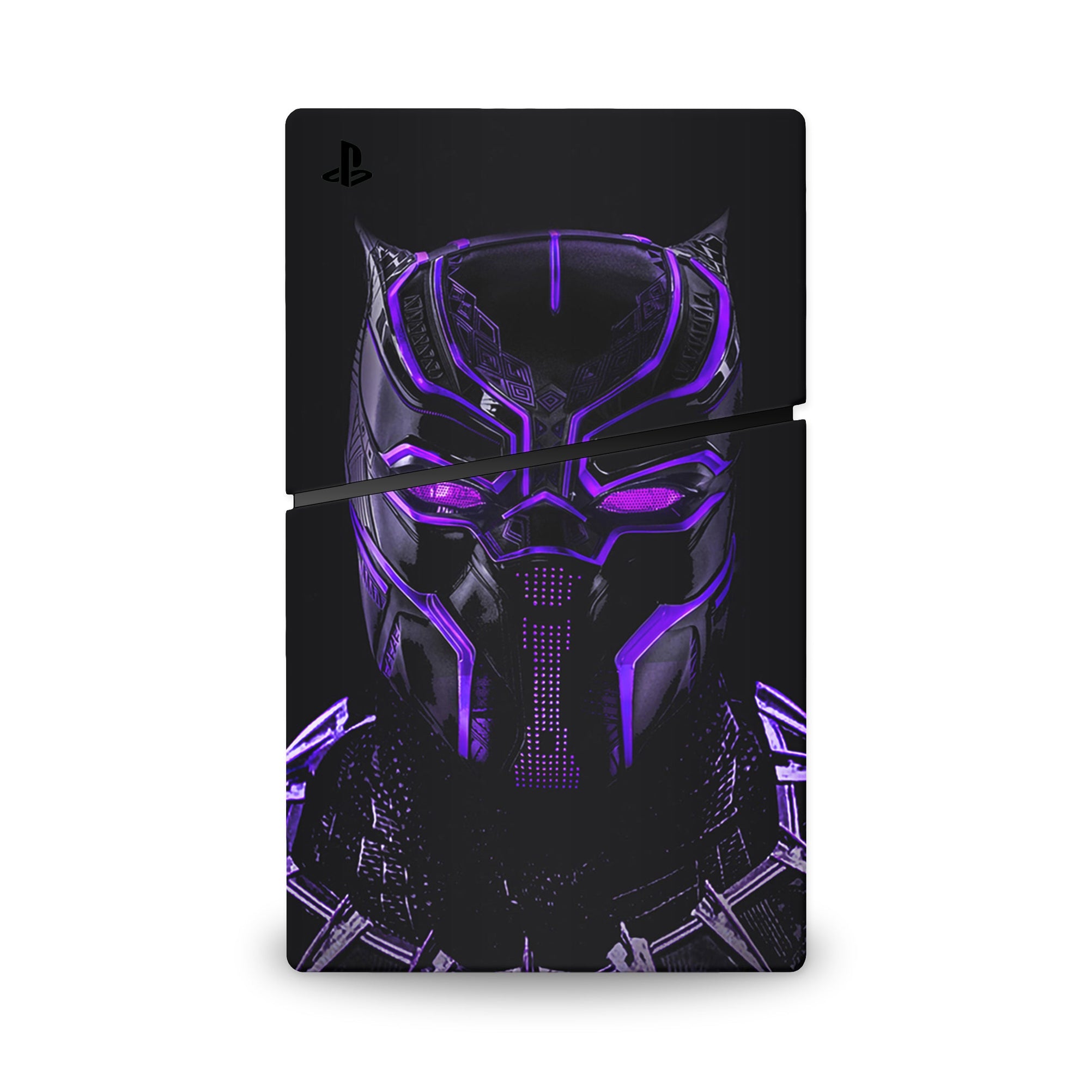 A video game skin featuring a Panther Sovereign King 2 design for the PS5 Slim.