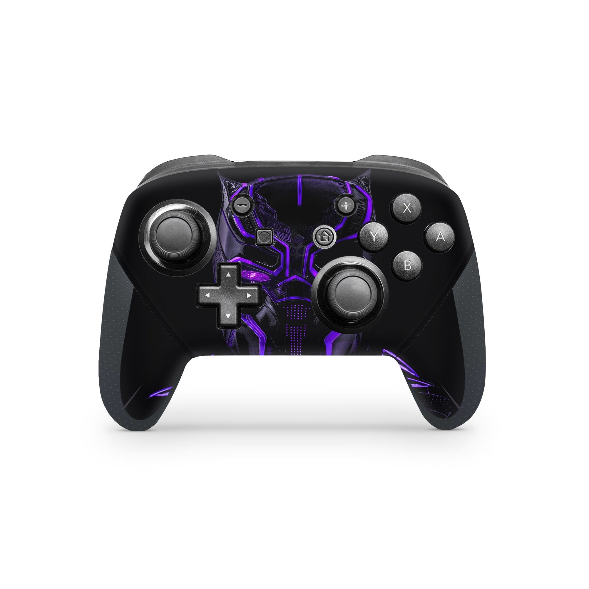 A video game skin featuring a Panther Sovereign King 2 design for the Nintendo Switch Pro Controller.