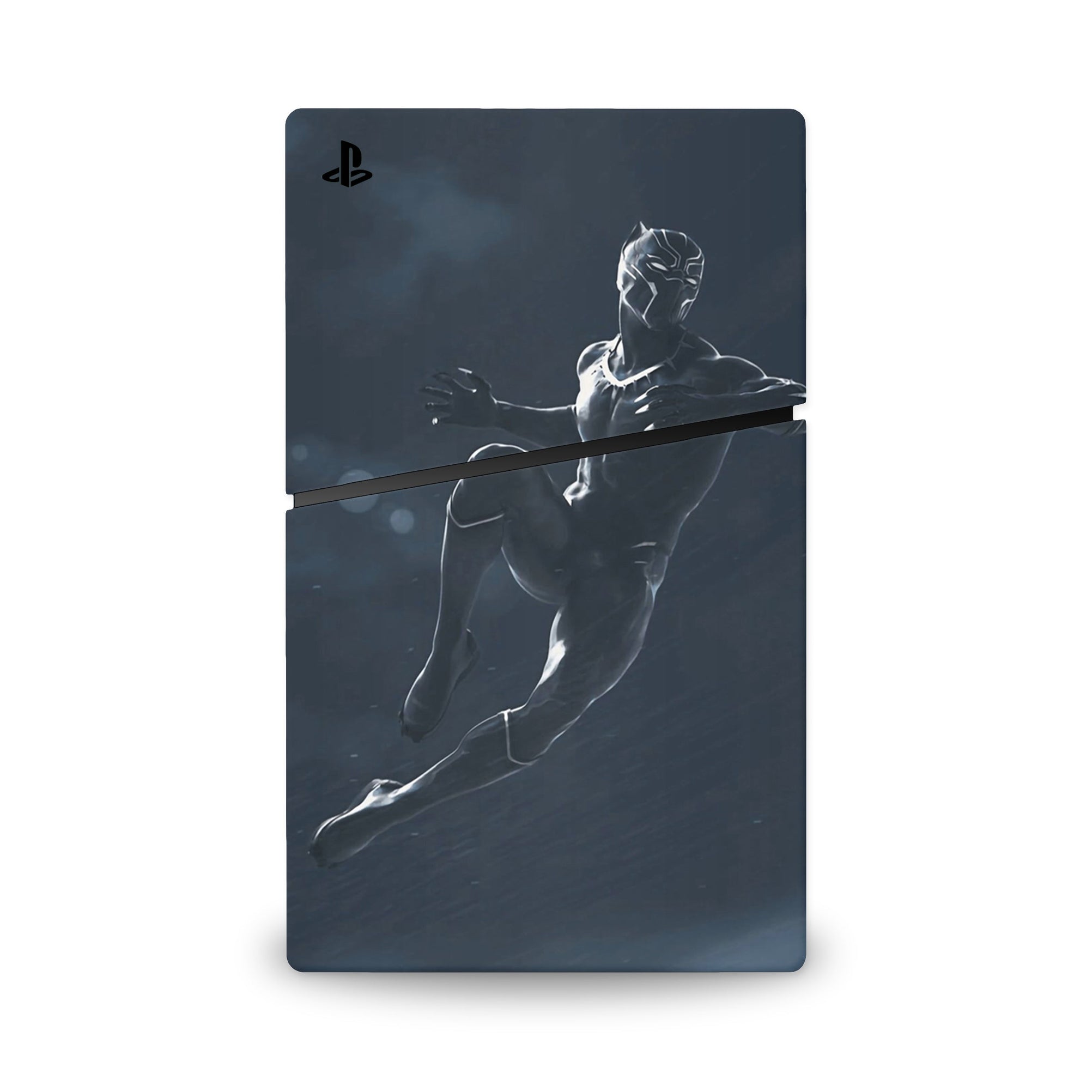 A video game skin featuring a Panther Sovereign King 3 design for the PS5 Slim.