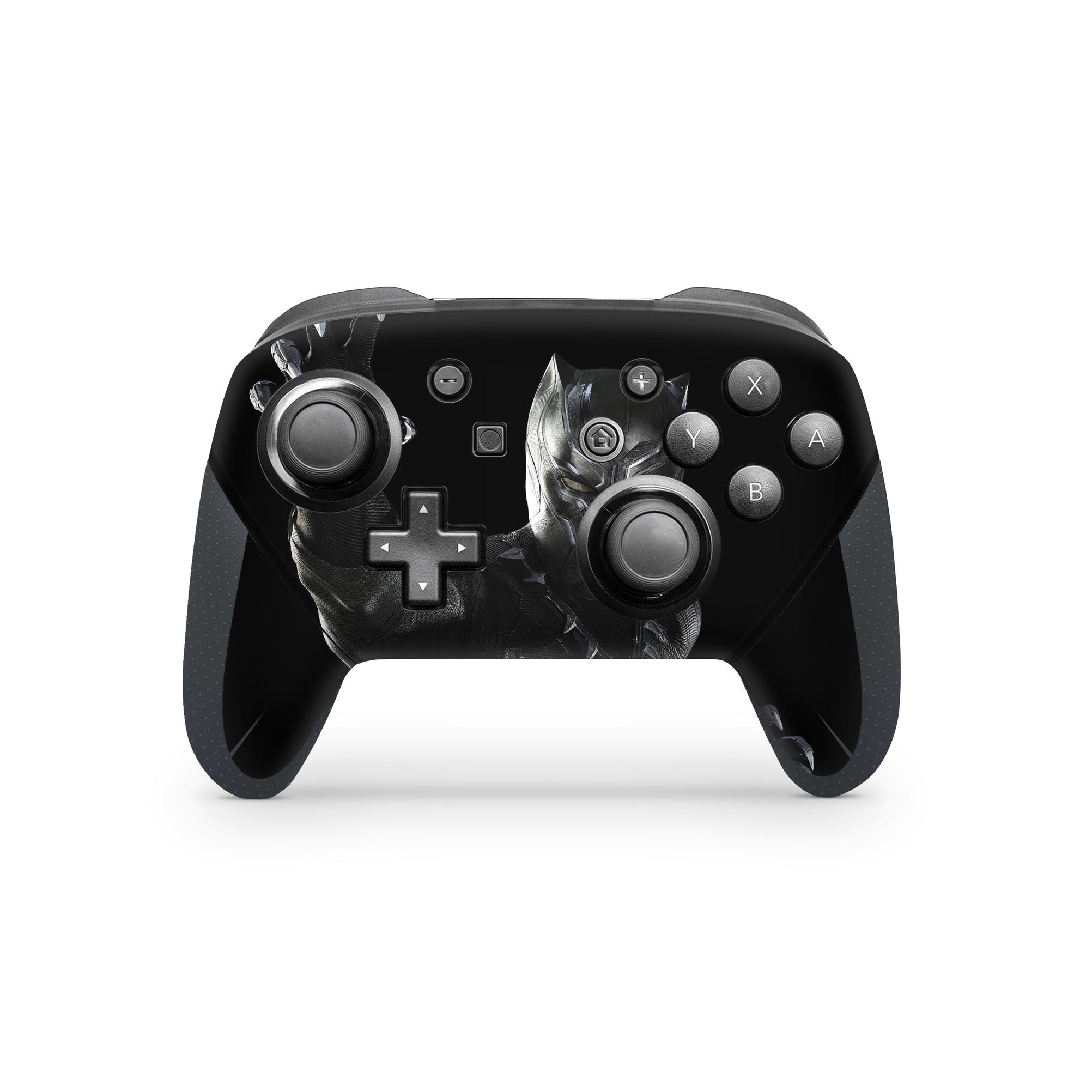 A video game skin featuring a Panther Sovereign King 4 design for the Nintendo Switch Pro Controller.