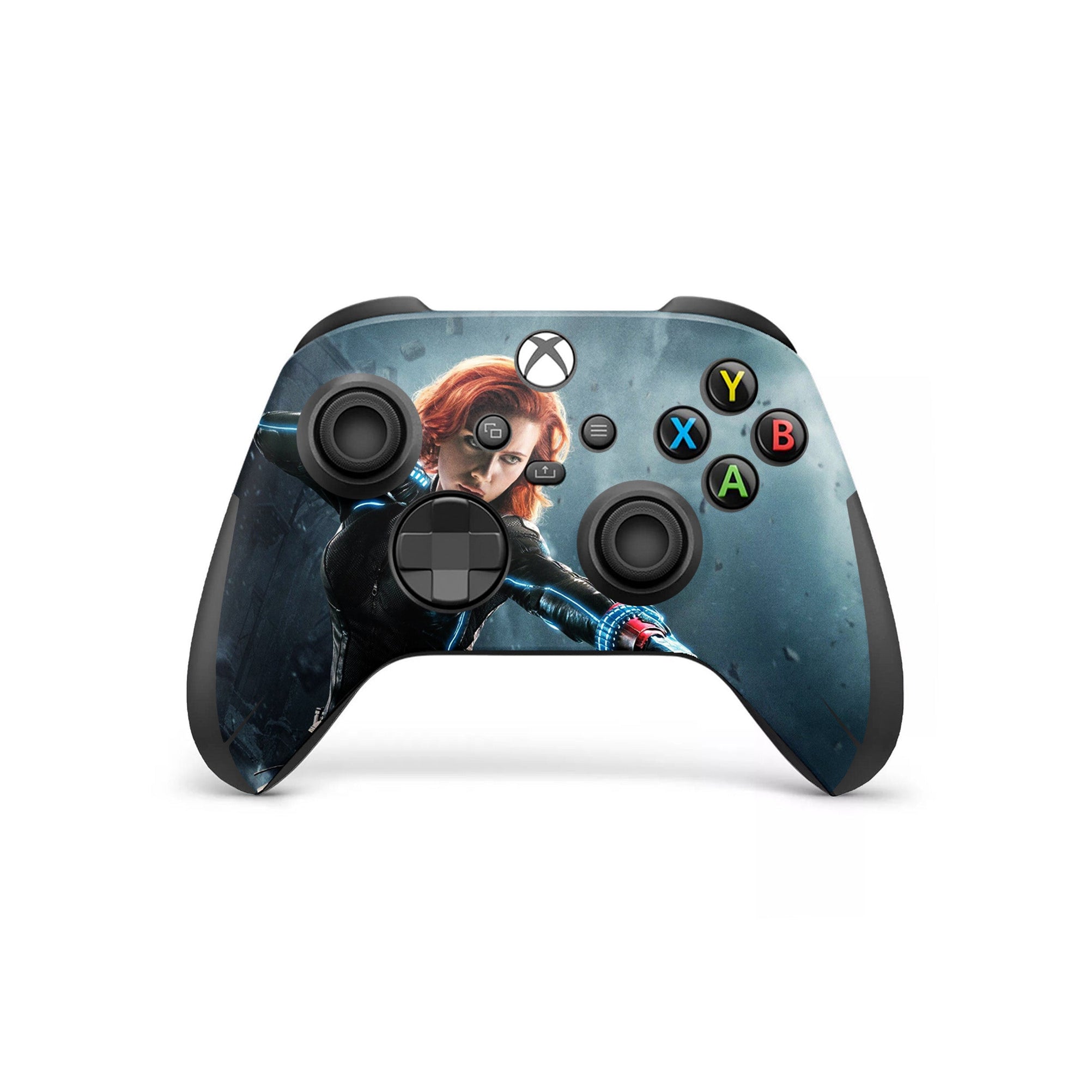 A video game skin featuring a Crimson Shadow 1 design for the Xbox Series Wireless Controller.