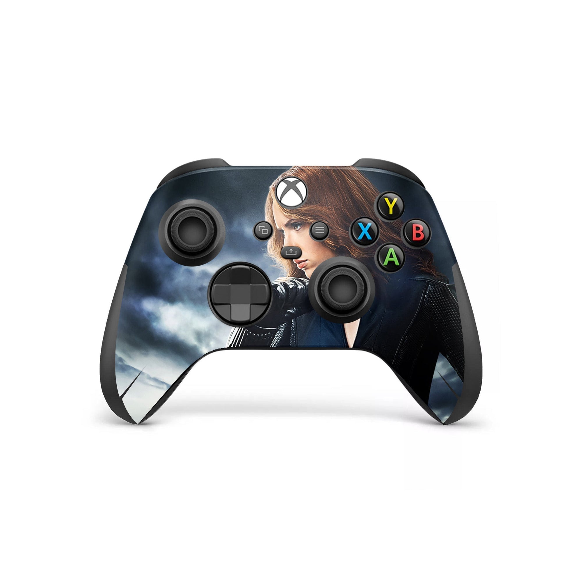 A video game skin featuring a Crimson Shadow 2 design for the Xbox Series Wireless Controller.