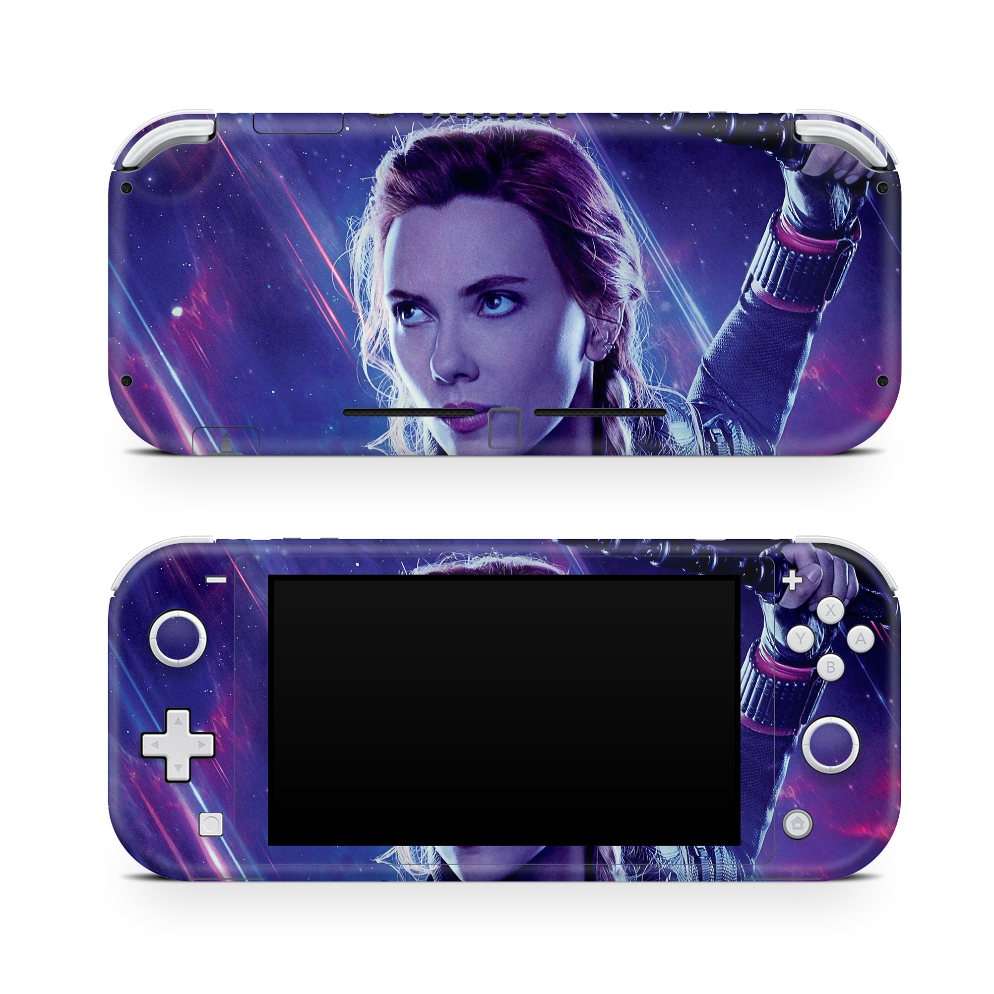 A video game skin featuring a Crimson Shadow 5 design for the Nintendo Switch Lite.