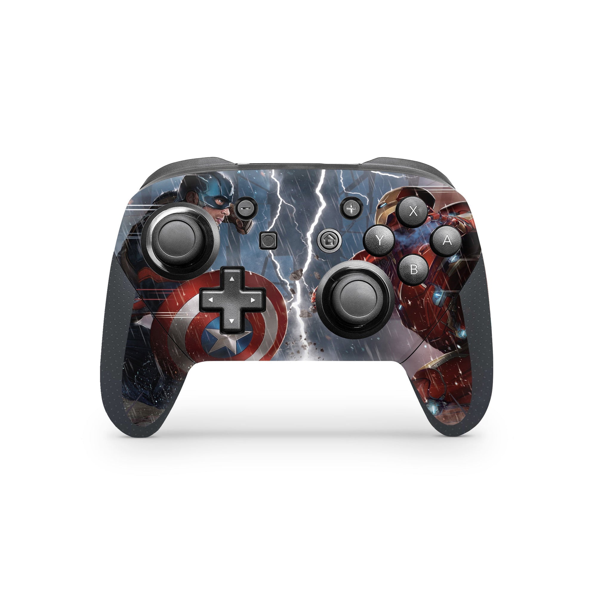 A video game skin featuring a Shield Bearer 1 design for the Nintendo Switch Pro Controller.