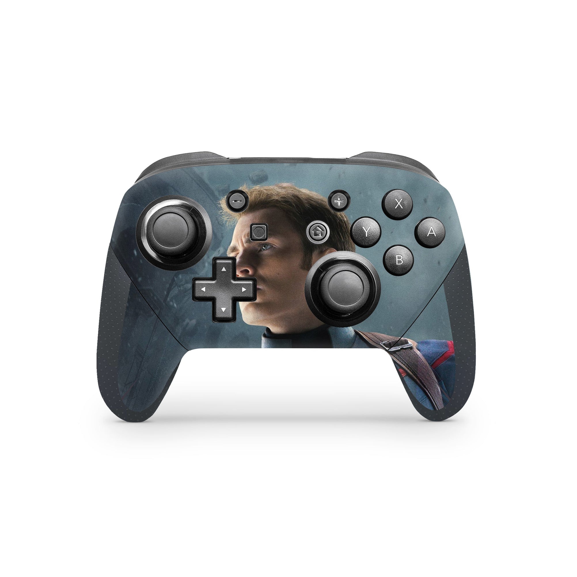 A video game skin featuring a Shield Bearer 2 design for the Nintendo Switch Pro Controller.