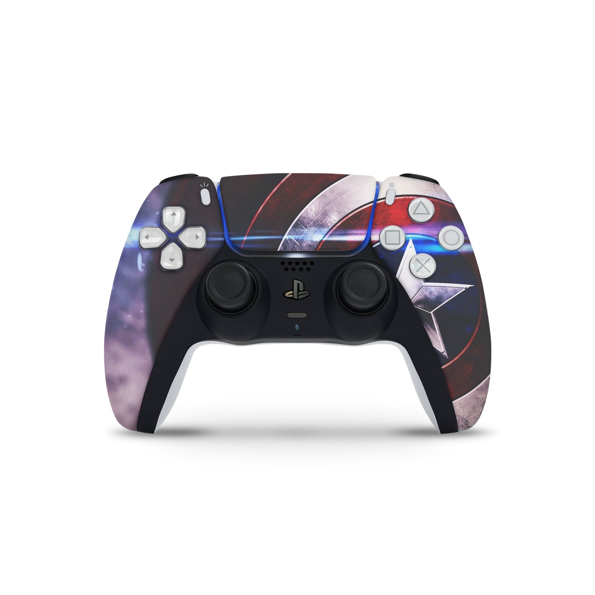 A video game skin featuring a Shield Bearer 3 design for the PS5 Controller.