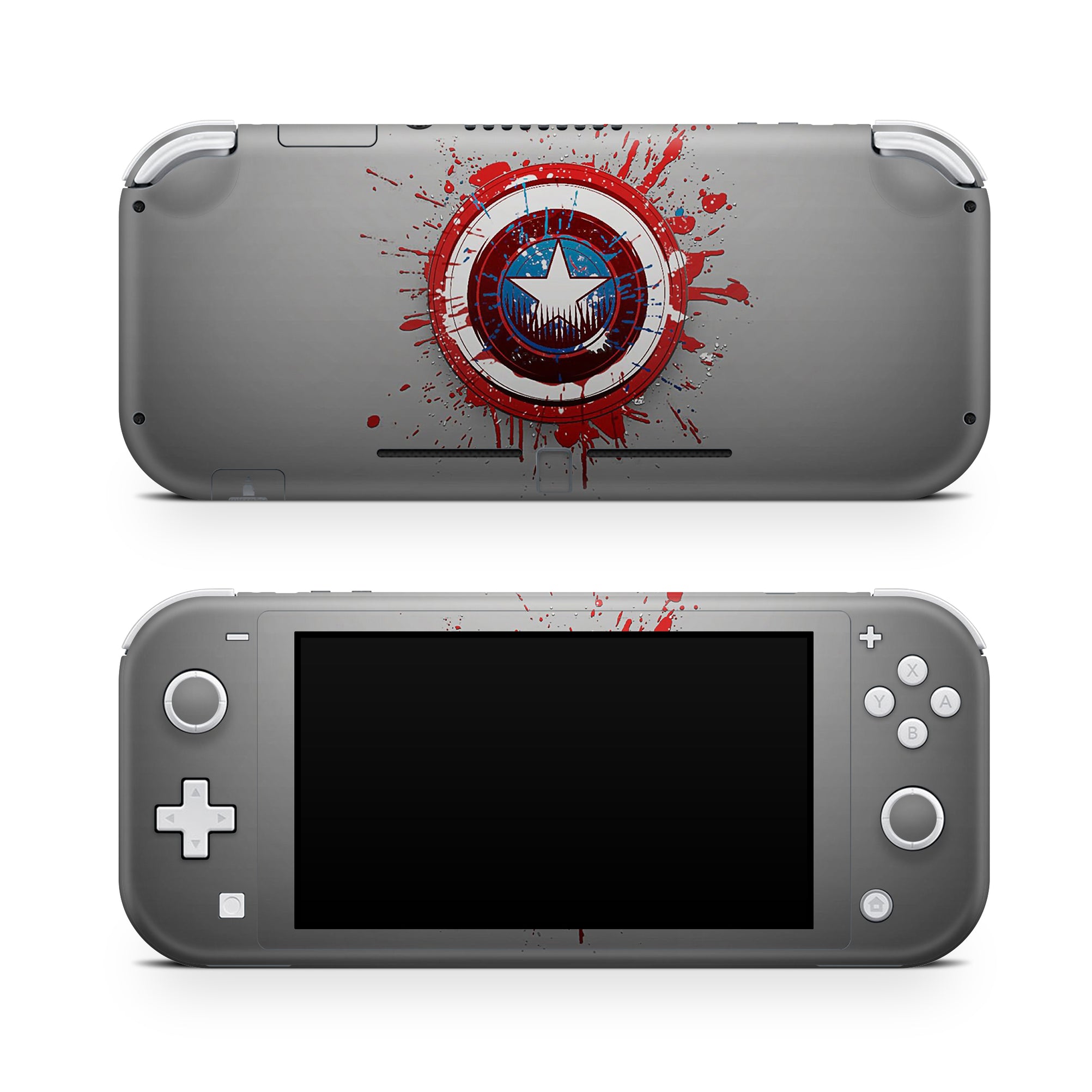 A video game skin featuring a Shield Bearer 4 design for the Nintendo Switch Lite.