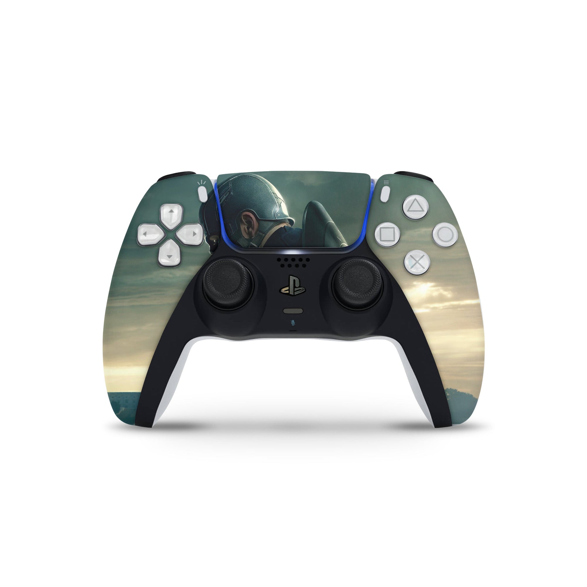 A video game skin featuring a Shield Bearer 5 design for the PS5 Controller.