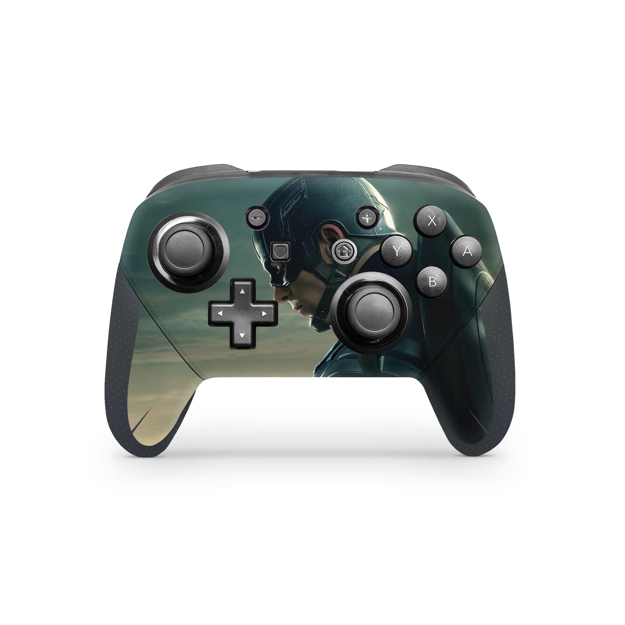 A video game skin featuring a Shield Bearer 5 design for the Nintendo Switch Pro Controller.