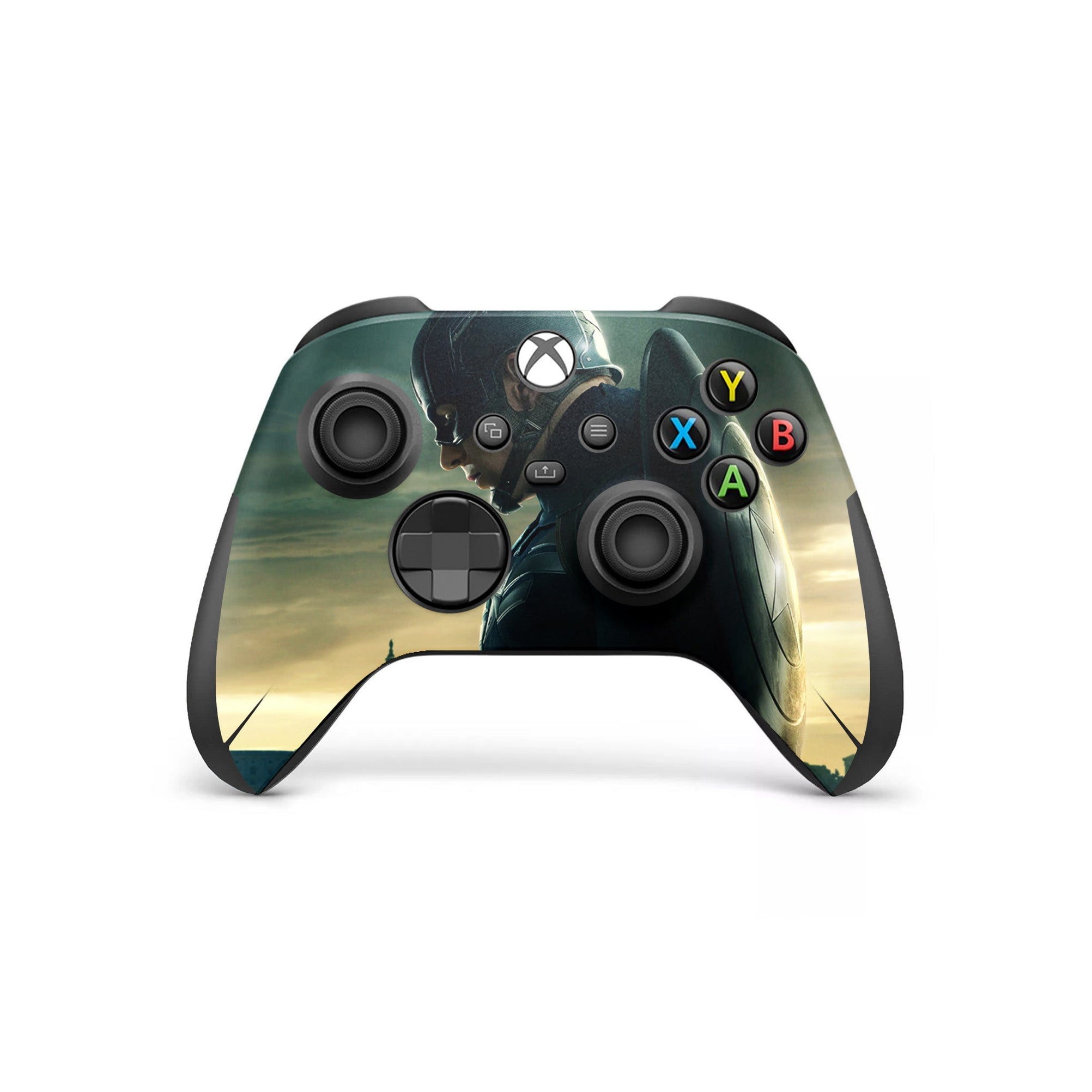 A video game skin featuring a Shield Bearer 5 design for the Xbox Series Wireless Controller.