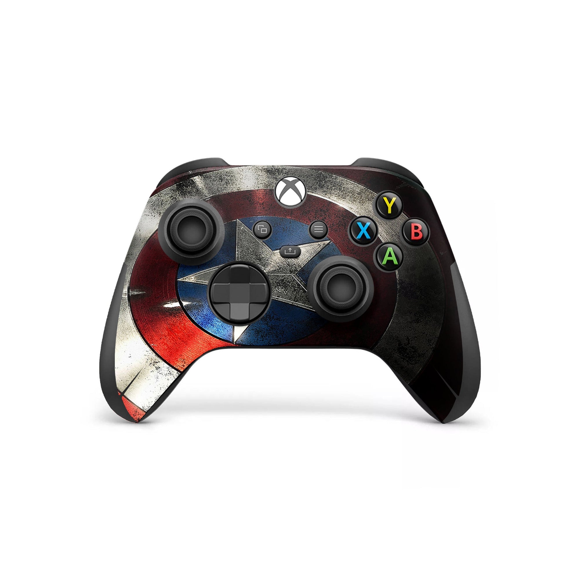 A video game skin featuring a Shield Bearer 6 design for the Xbox Series Wireless Controller.