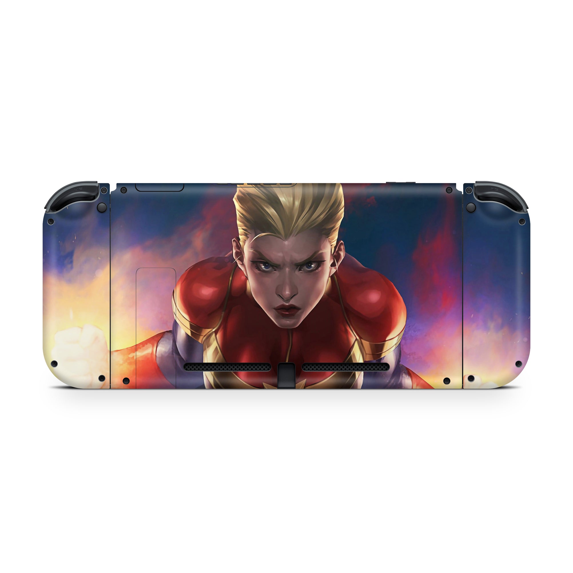 A video game skin featuring a Cosmic Protector 2 design for the Nintendo Switch.