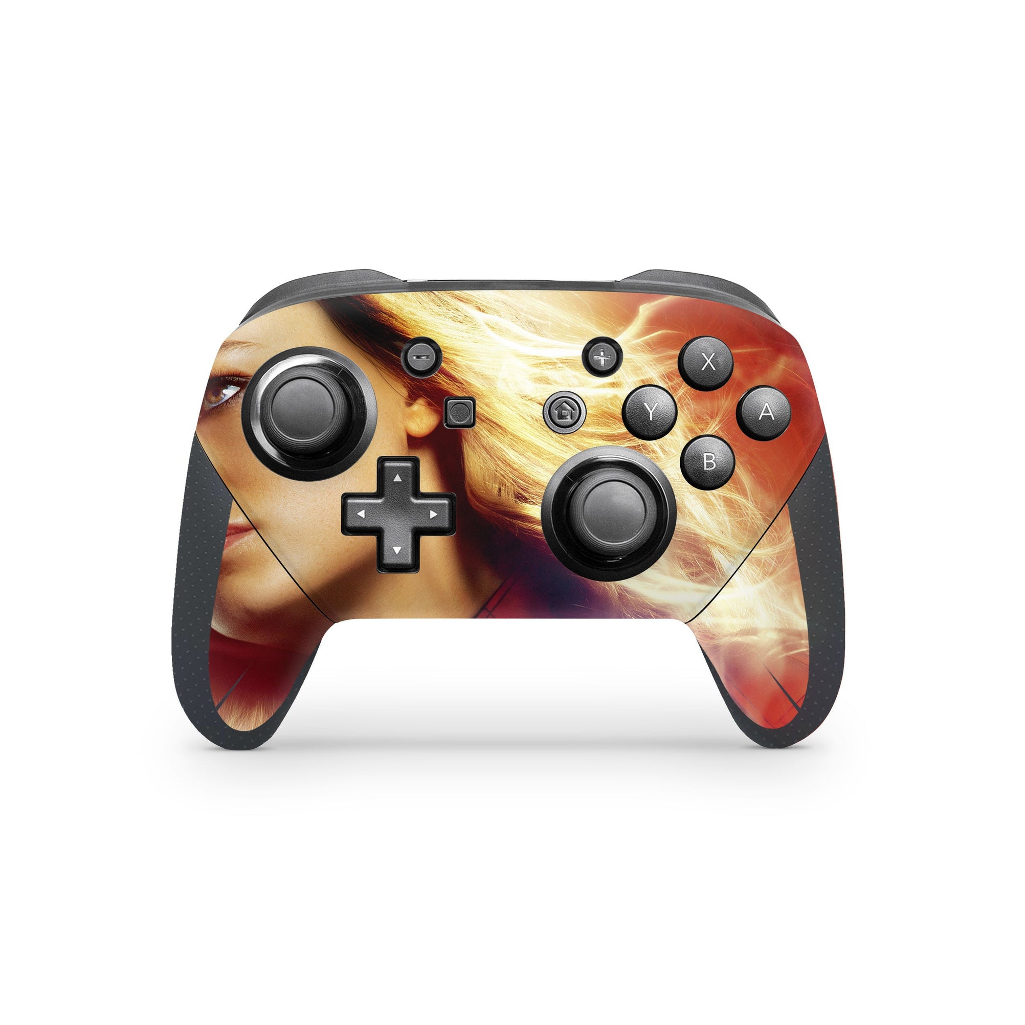 A video game skin featuring a Cosmic Protector 3 design for the Nintendo Switch Pro Controller.