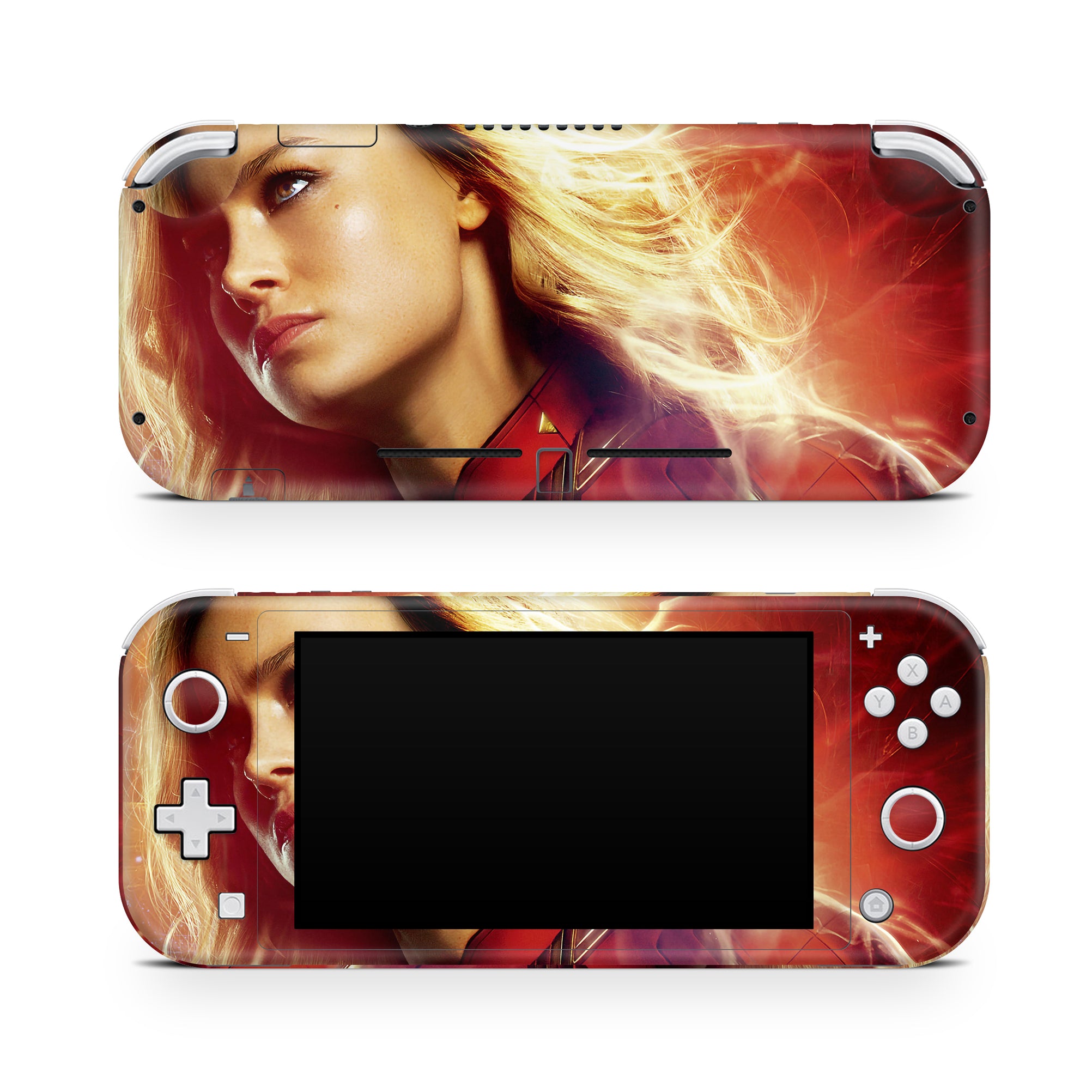 A video game skin featuring a Cosmic Protector 3 design for the Nintendo Switch Lite.