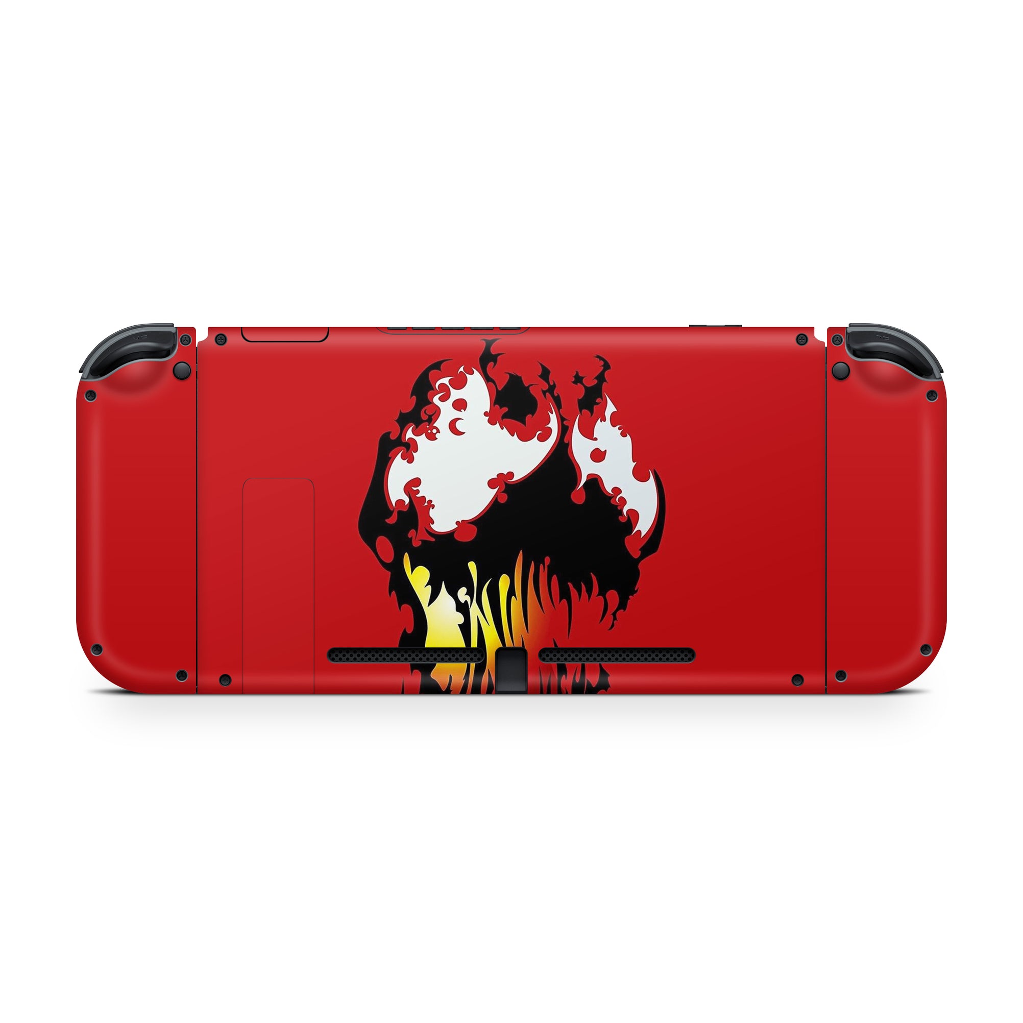 A video game skin featuring a Shadow Parasite Slayer 1 design for the Nintendo Switch OLED.