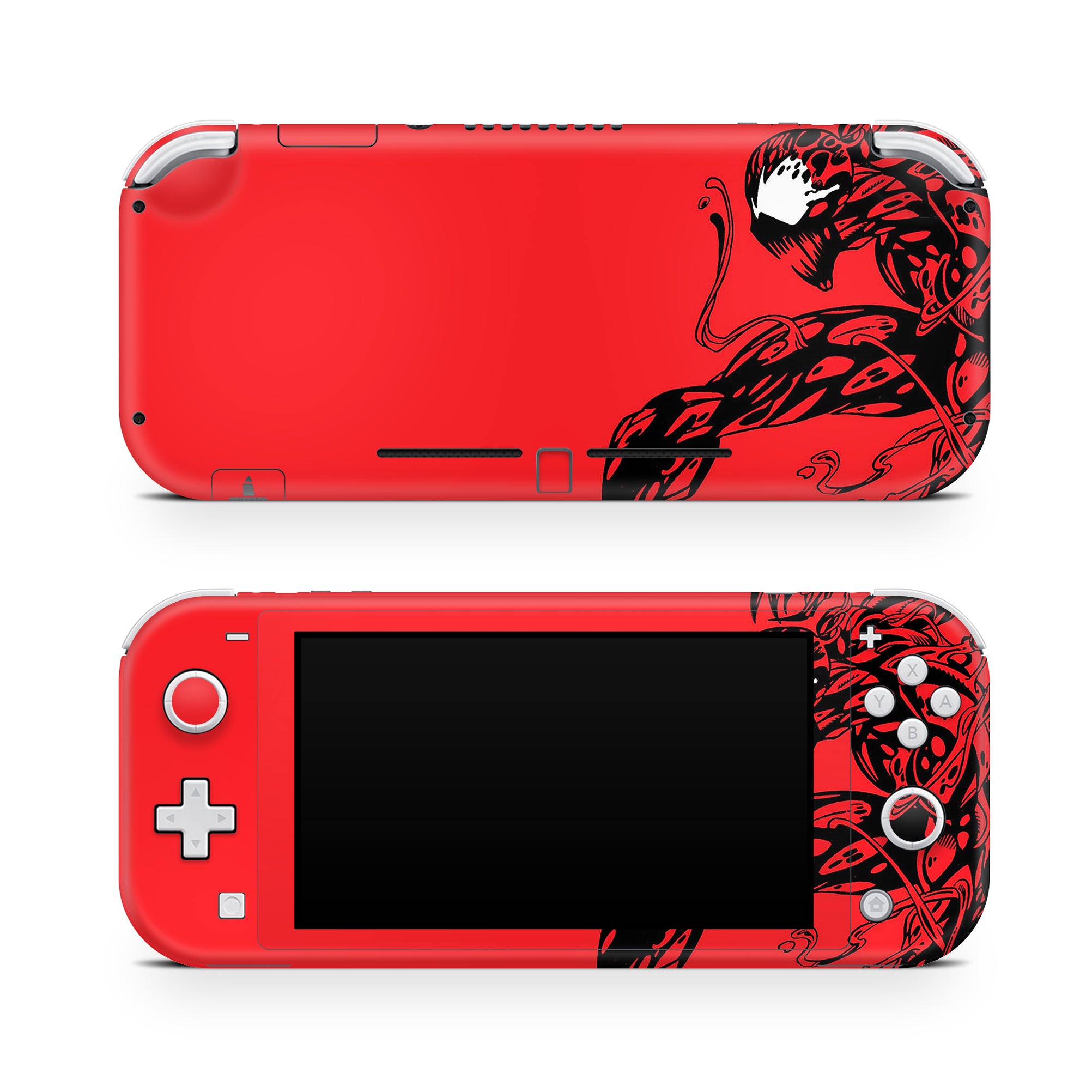 A video game skin featuring a Shadow Parasite Slayer 2 design for the Nintendo Switch Lite.