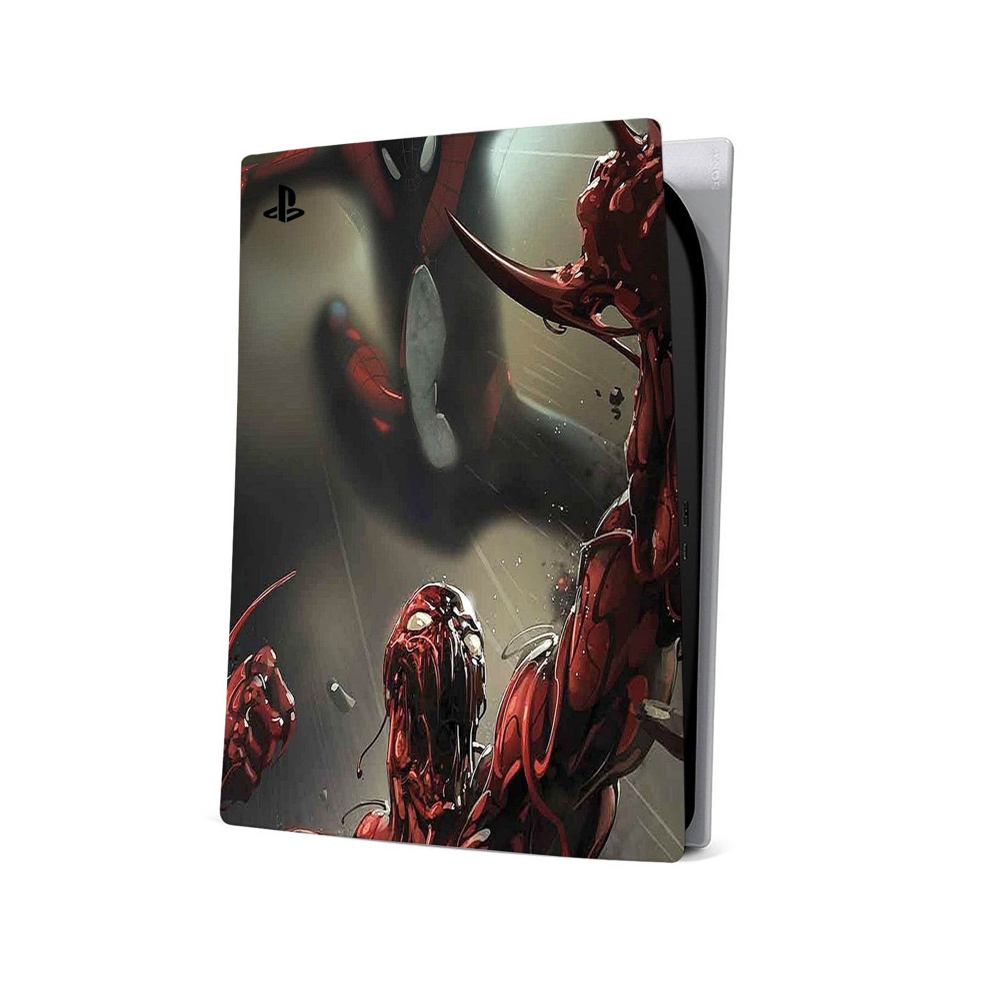 A video game skin featuring a Shadow Parasite Slayer 4 design for the PS5 Digital.