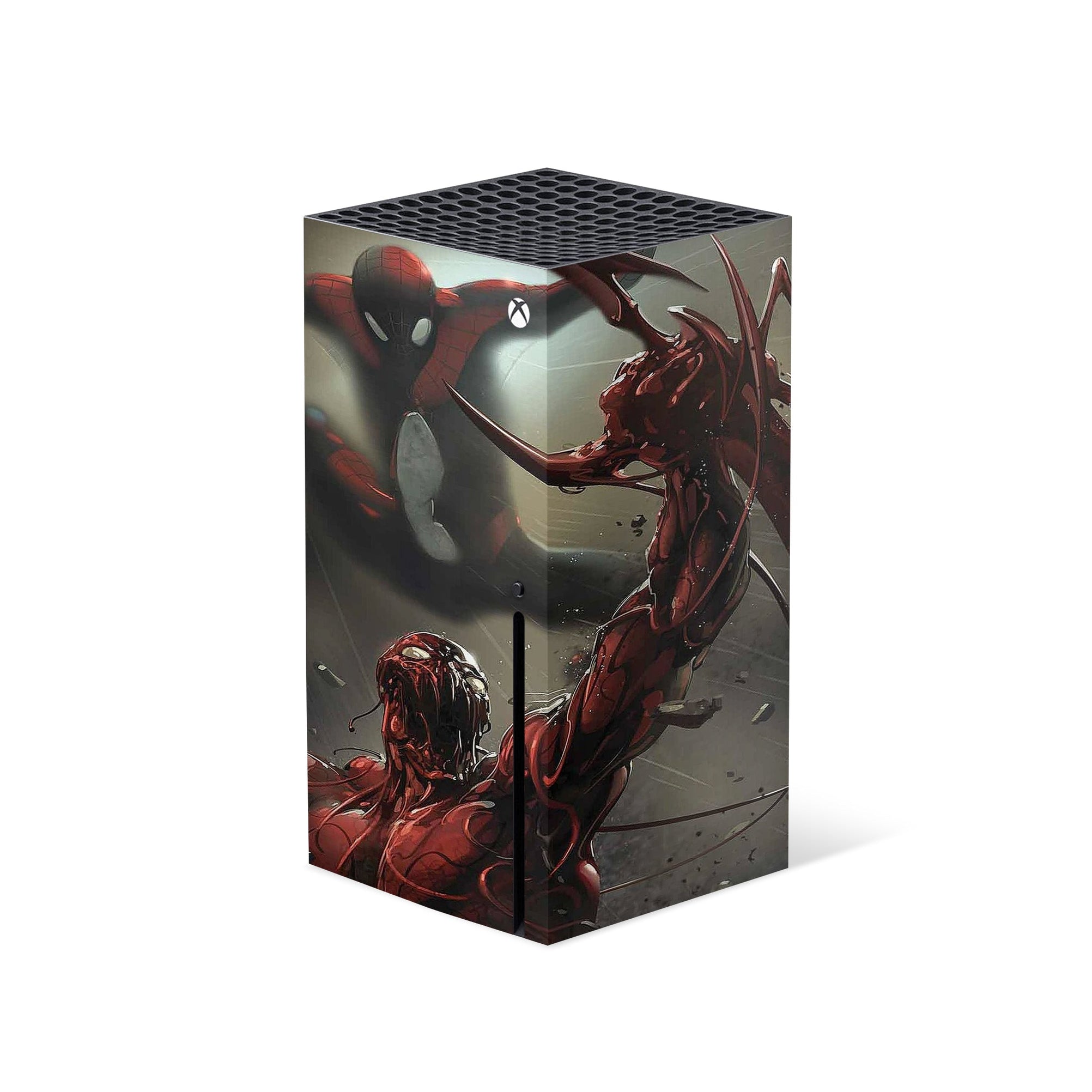 A video game skin featuring a Shadow Parasite Slayer 4 design for the Xbox Series X.