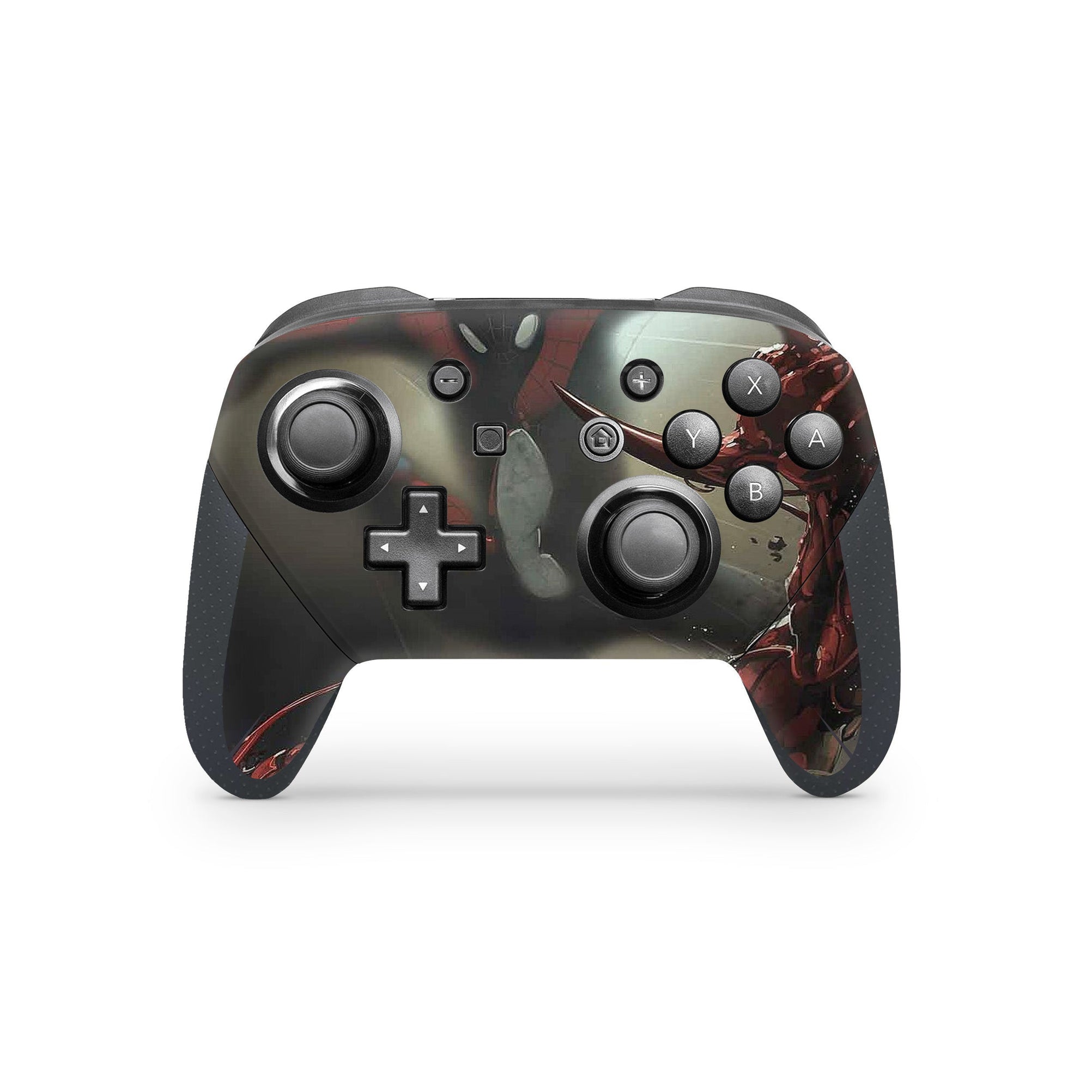 A video game skin featuring a Shadow Parasite Slayer 4 design for the Nintendo Switch Pro Controller.