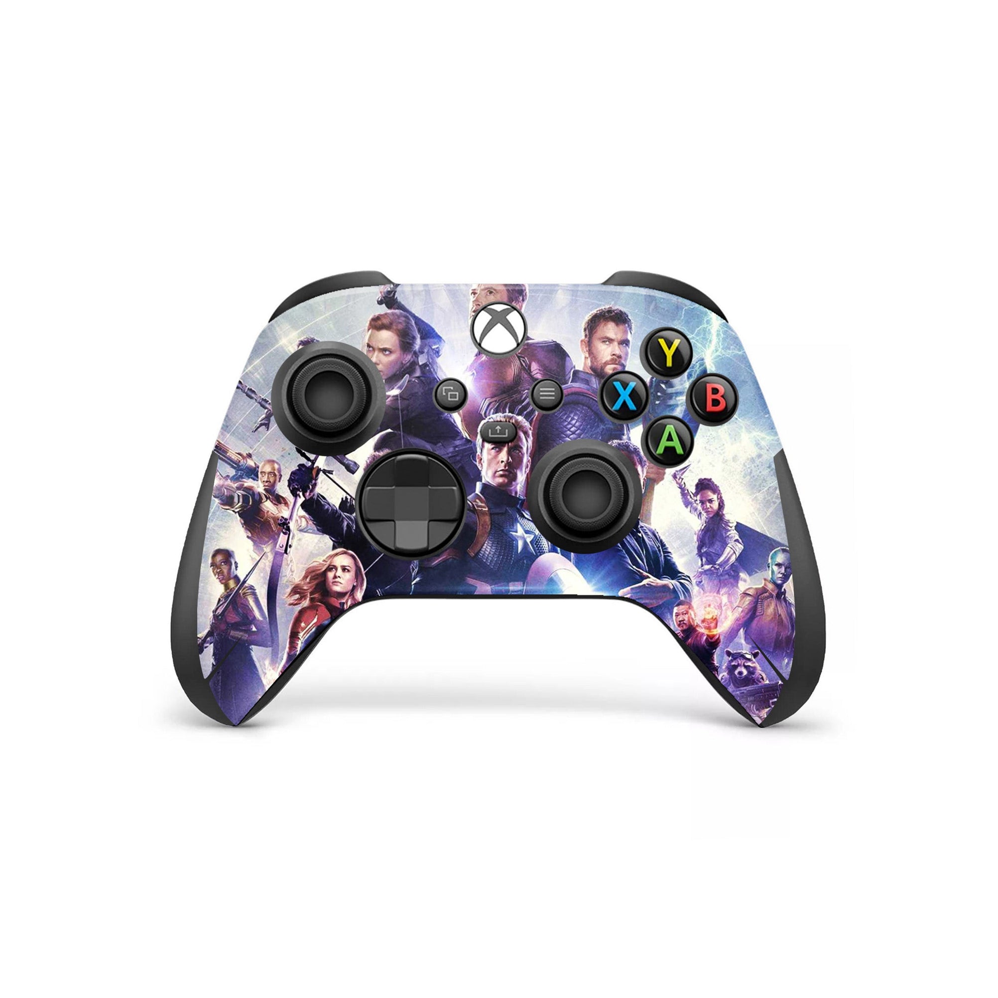 A video game skin featuring a Universe Defenders design for the Xbox Series Wireless Controller.