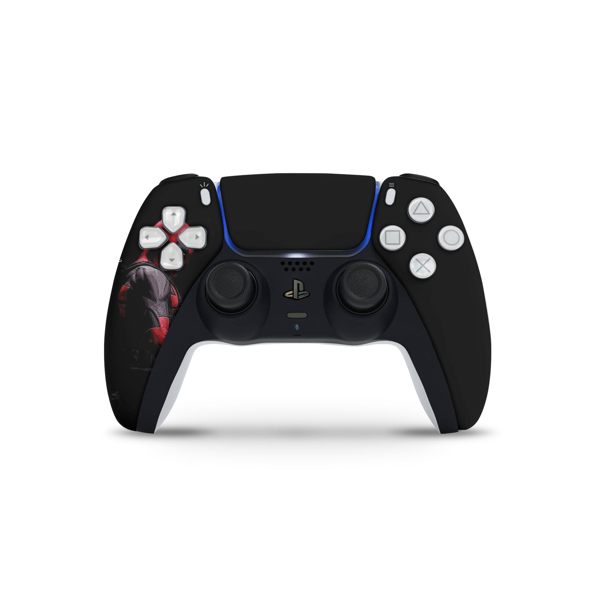 A video game skin featuring a Wisecracking Mercenary 1 design for the PS5 Controller.