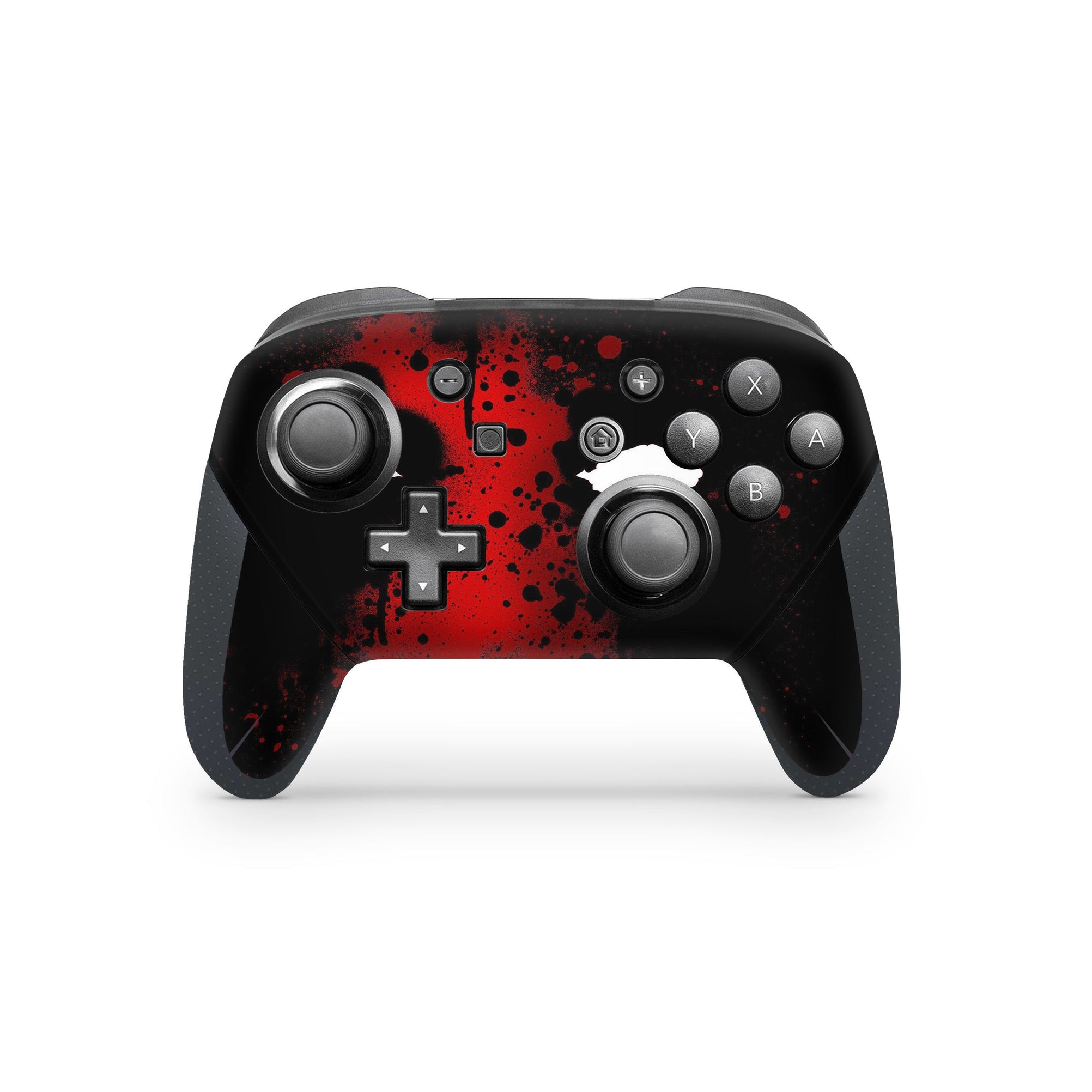 A video game skin featuring a Wisecracking Mercenary 5 design for the Nintendo Switch Pro Controller.