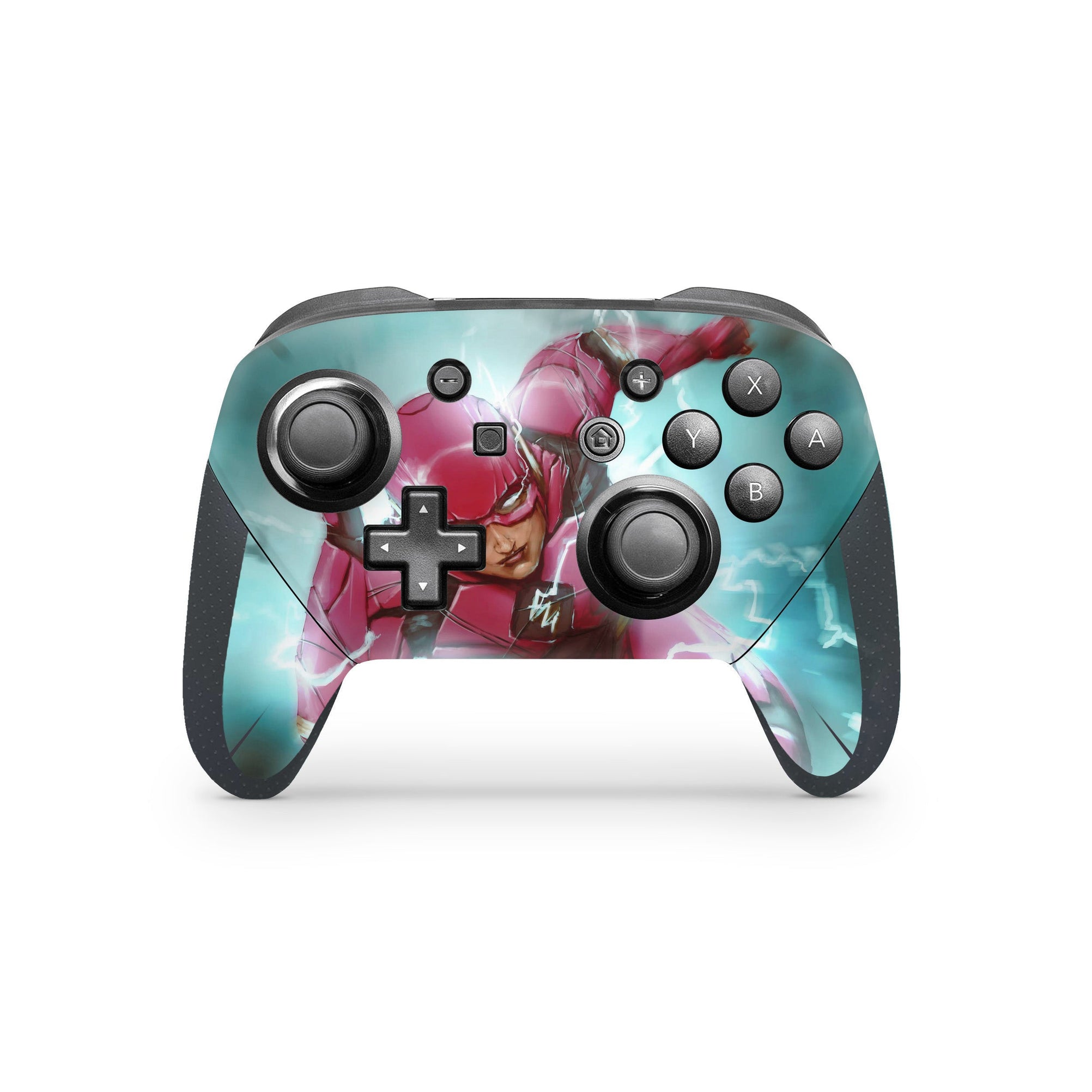 A video game skin featuring a Red Velocity 1 design for the Nintendo Switch Pro Controller.