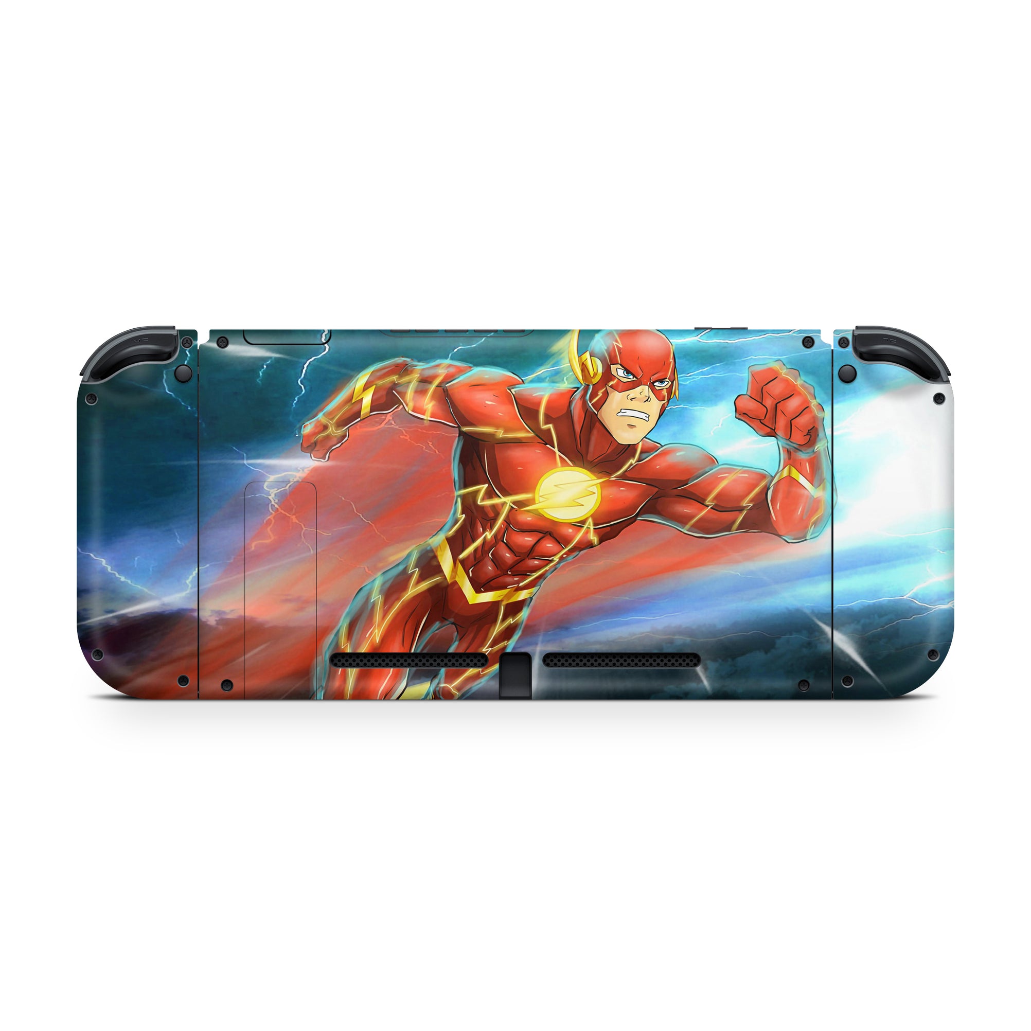 A video game skin featuring a Red Velocity 2 design for the Nintendo Switch.