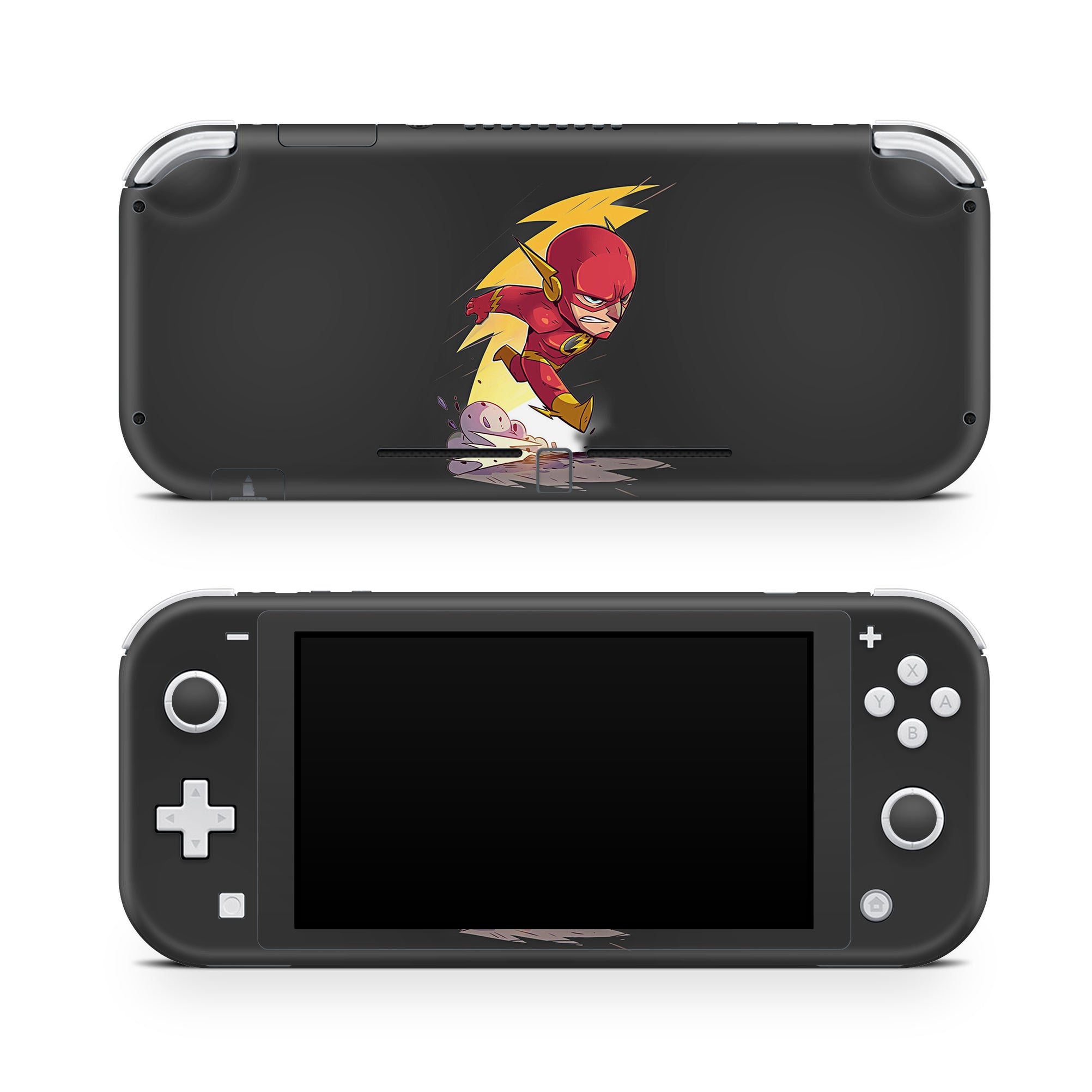 A video game skin featuring a Red Velocity 3 design for the Nintendo Switch Lite.