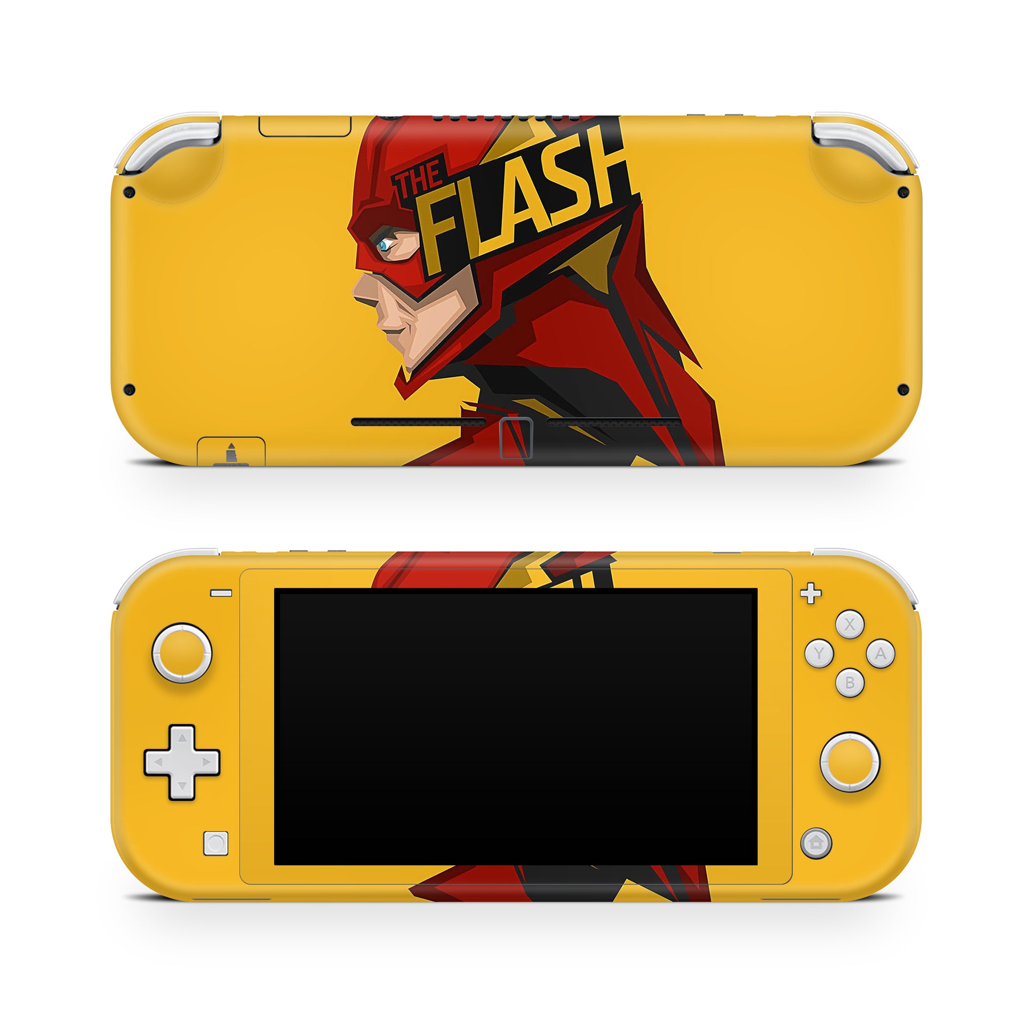 A video game skin featuring a Red Velocity 5 design for the Nintendo Switch Lite.