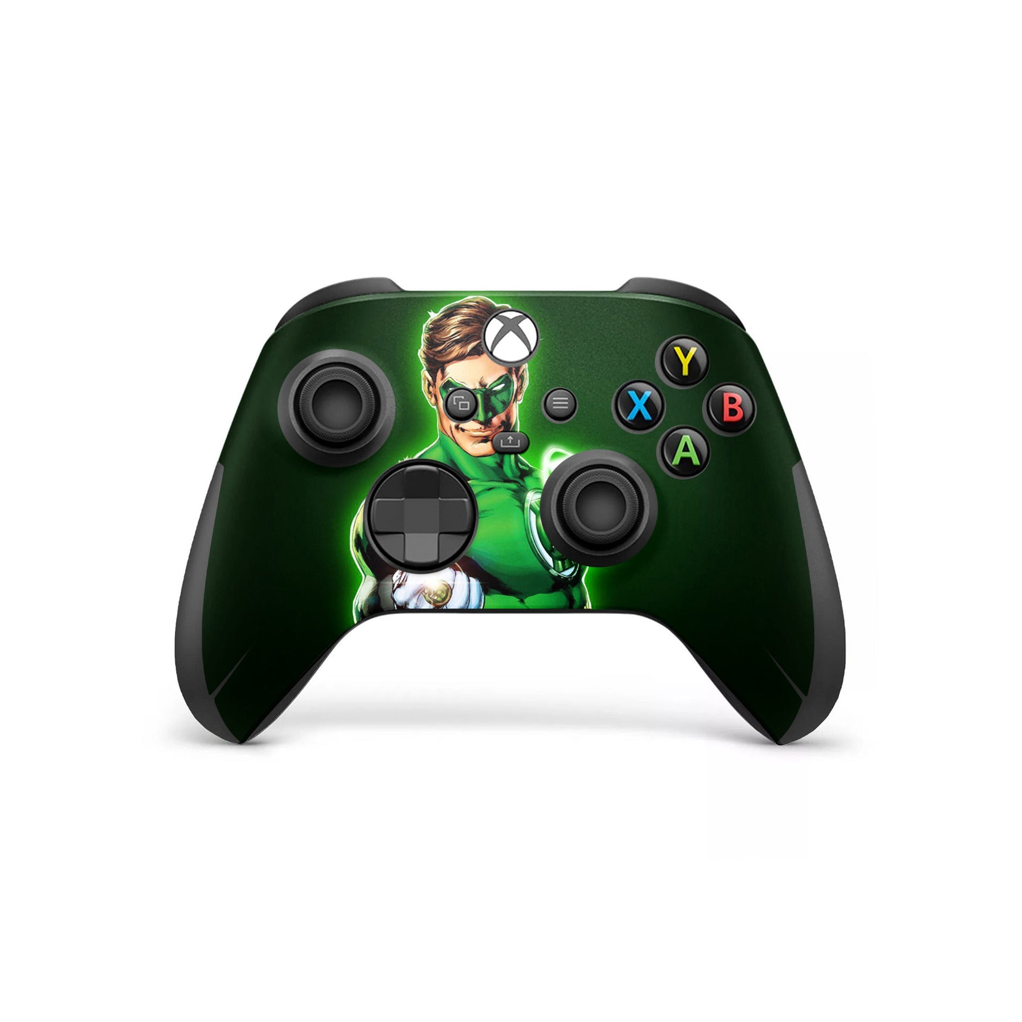 A video game skin featuring a Emerald Guardian 1 design for the Xbox Series Wireless Controller.