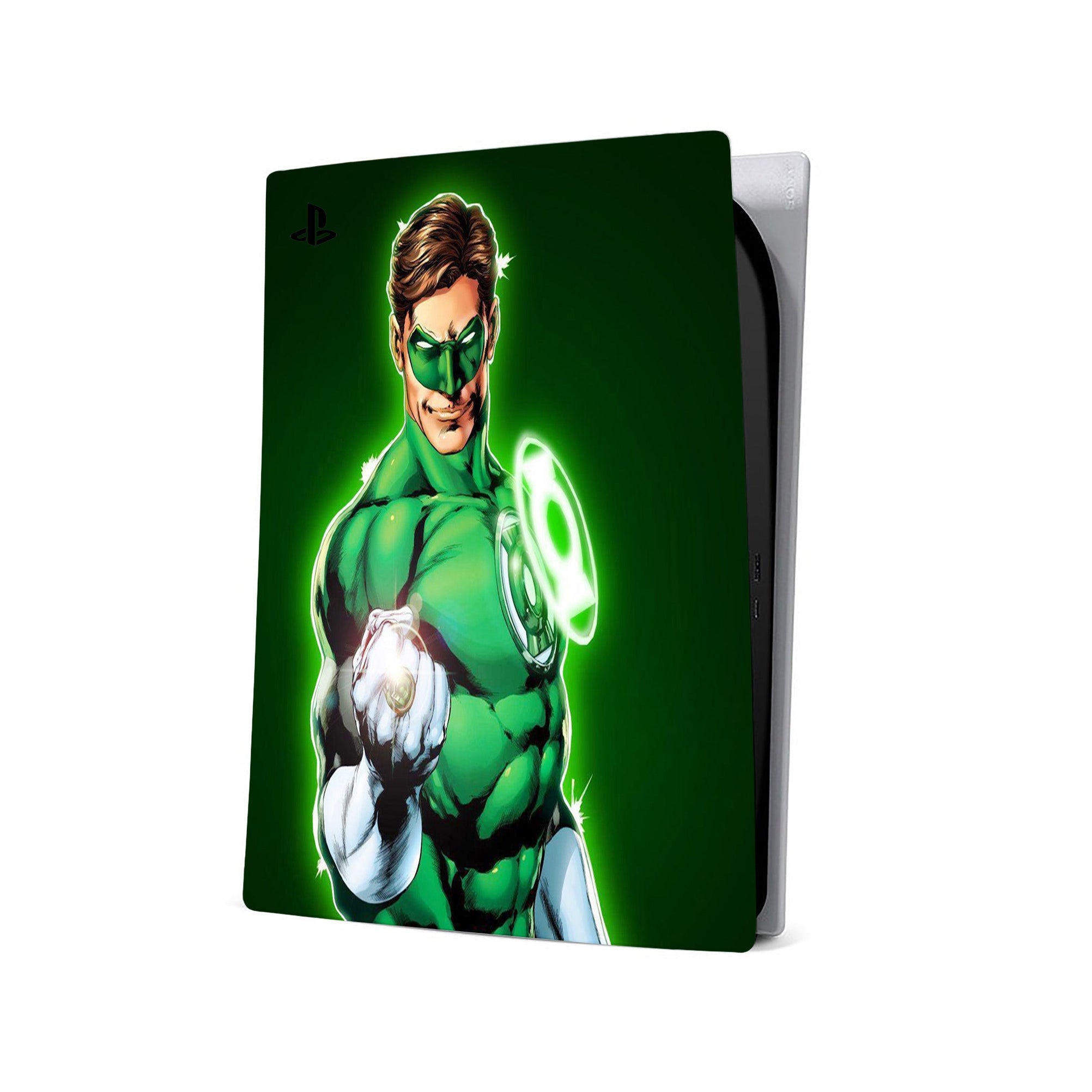 A video game skin featuring a Emerald Guardian 1 design for the PS5.