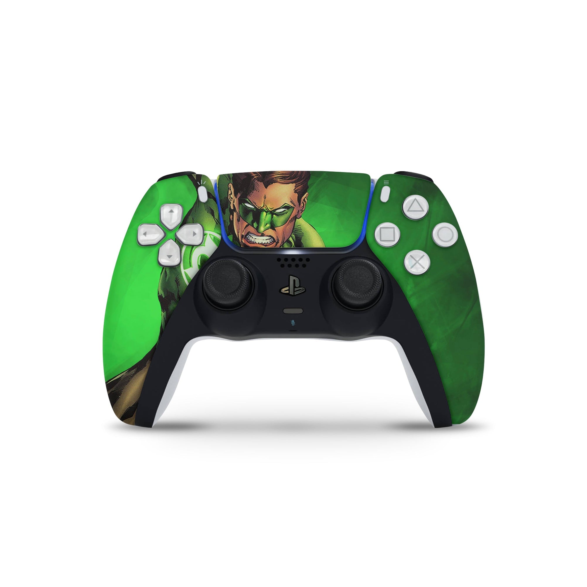 A video game skin featuring a Emerald Guardian 2 design for the PS5 Controller.