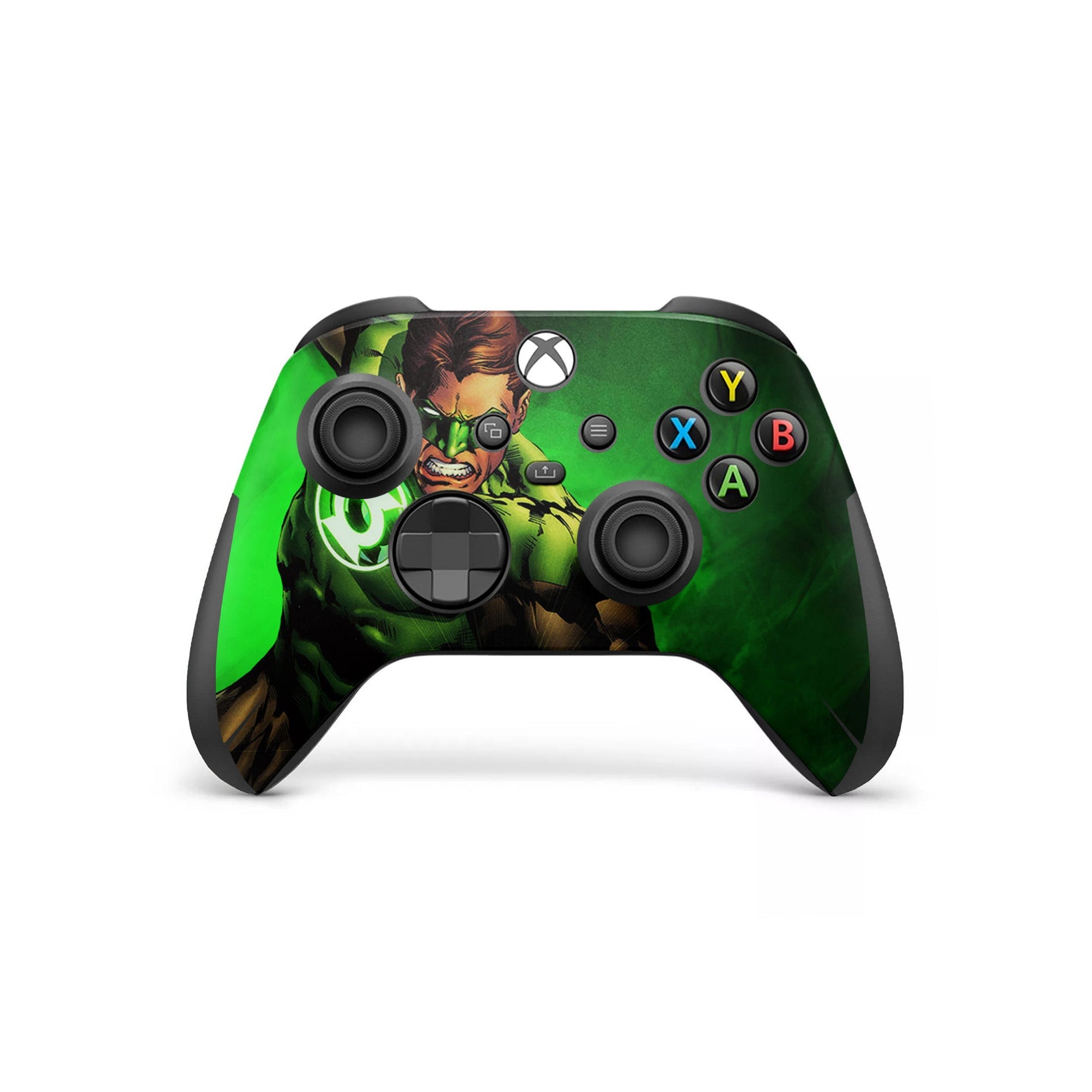 A video game skin featuring a Emerald Guardian 2 design for the Xbox Series X Controller.