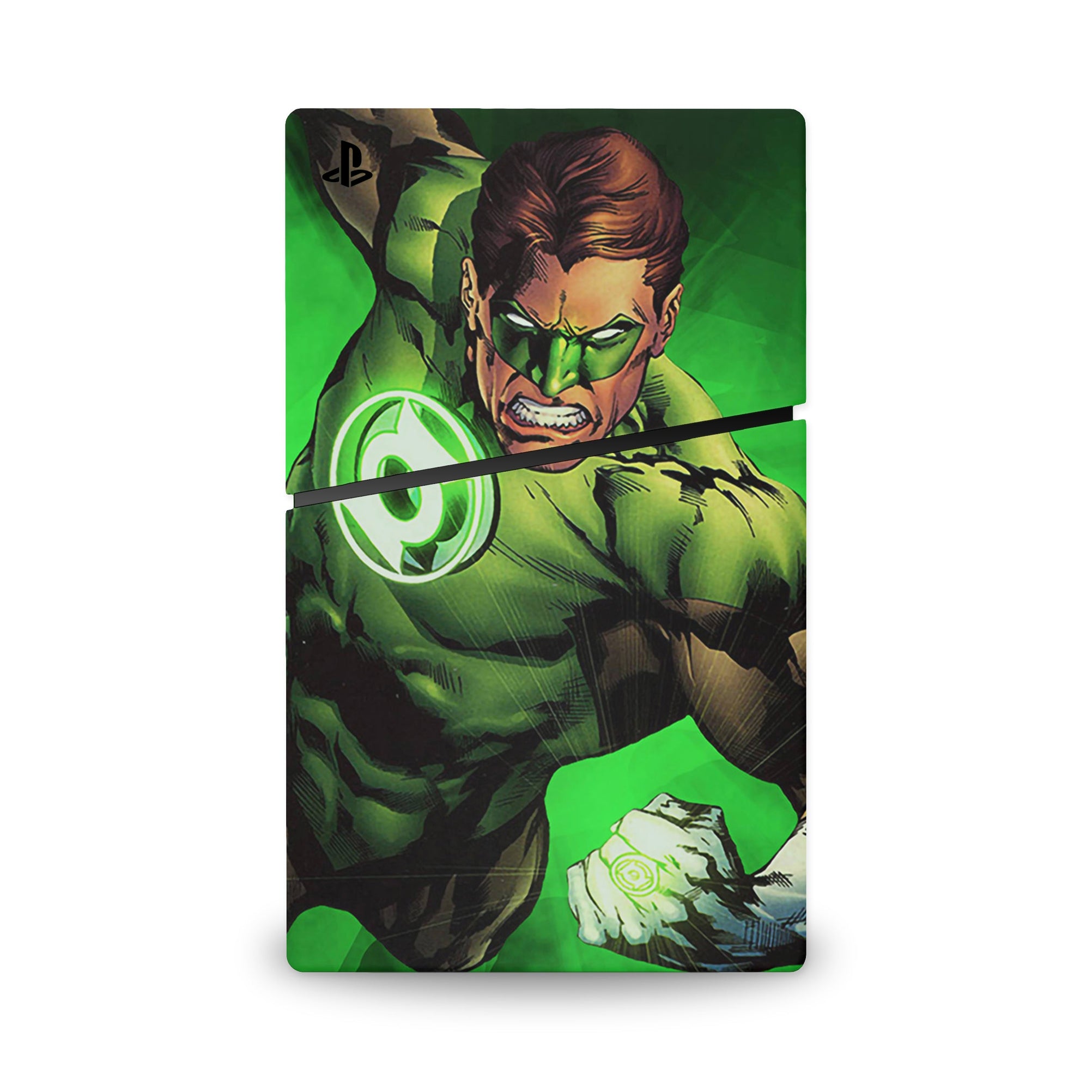 A video game skin featuring a Emerald Guardian 2 design for the PS5 Slim Digital.