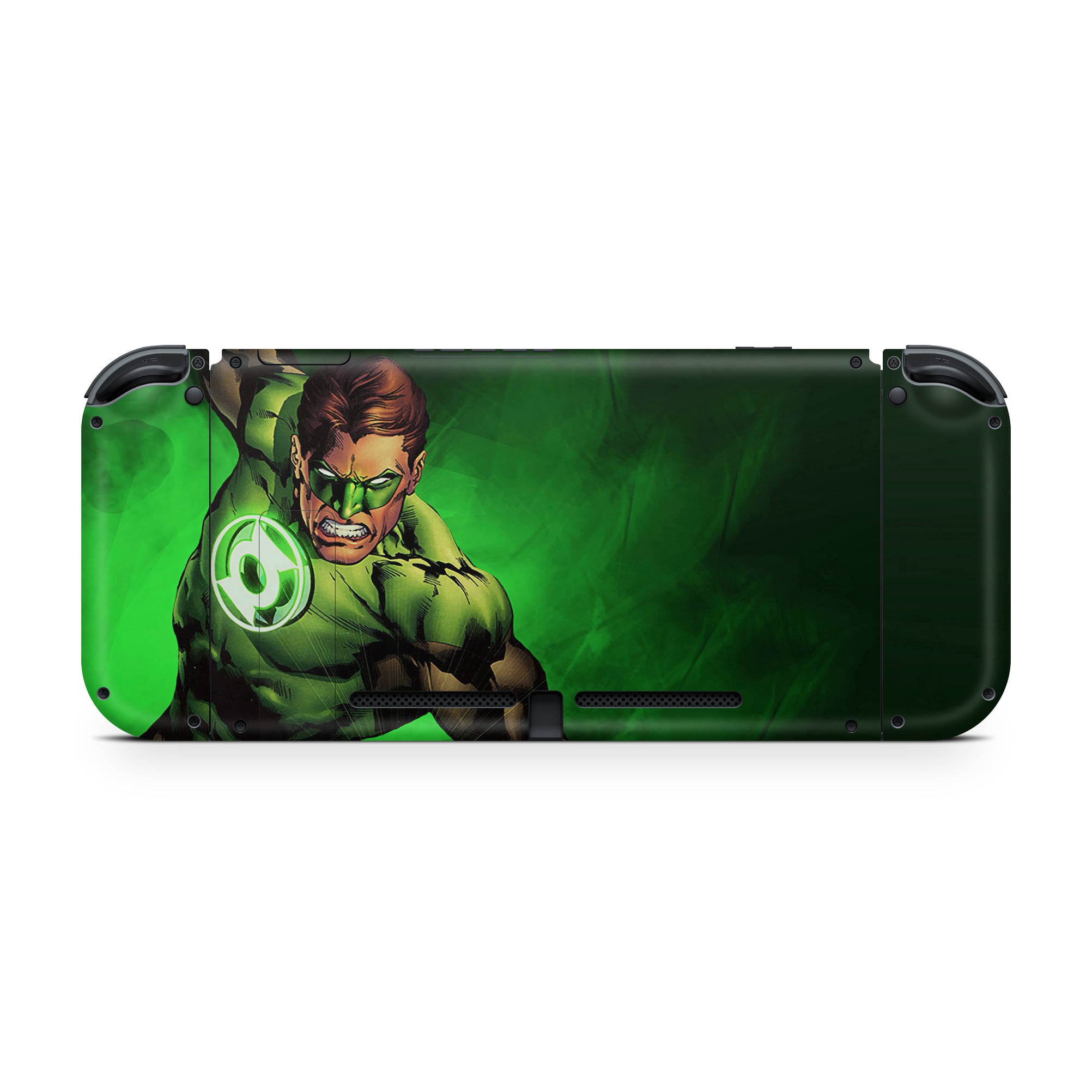 A video game skin featuring a Emerald Guardian 2 design for the Nintendo Switch.