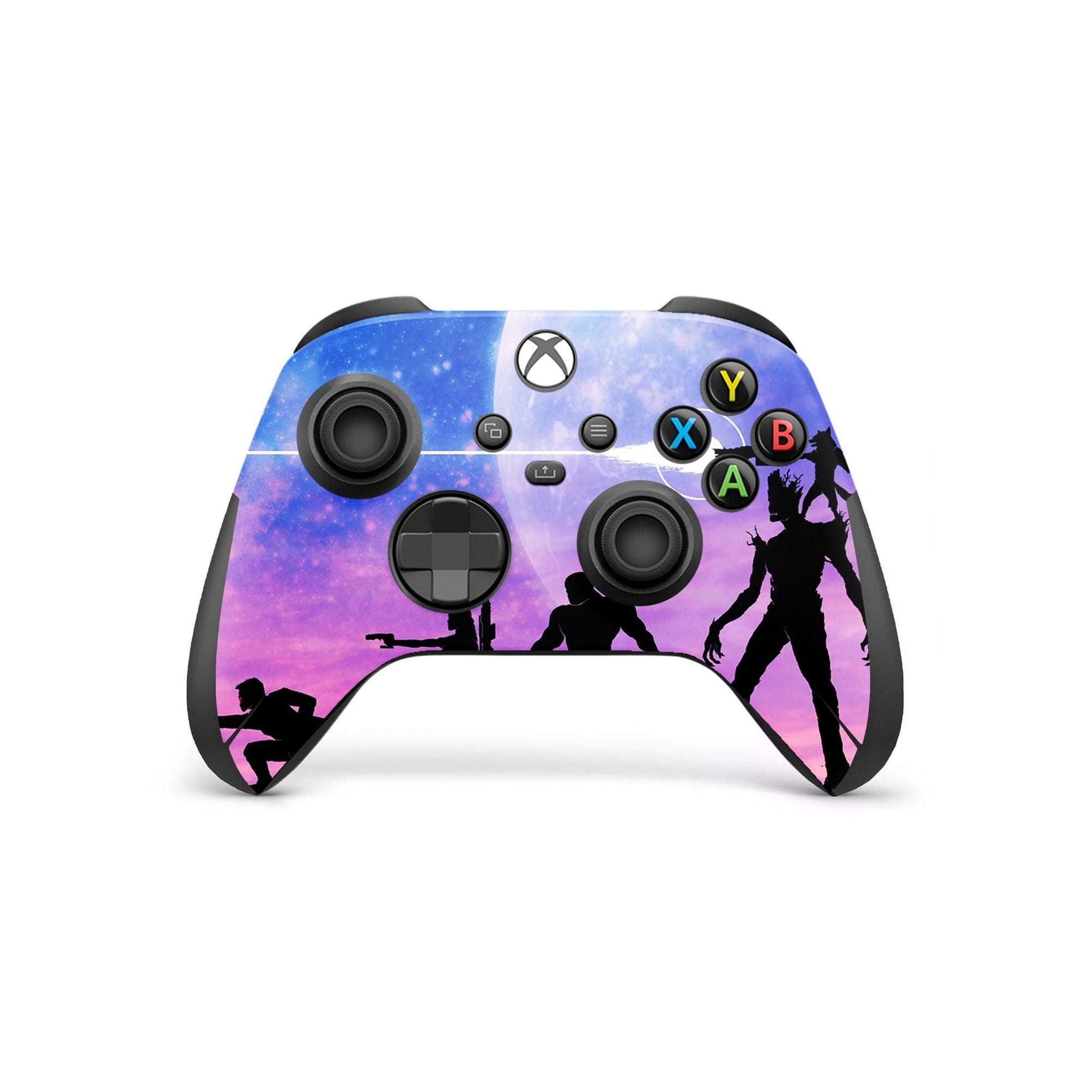 A video game skin featuring a Space Guardian Misfits 1 design for the Xbox Series Wireless Controller.