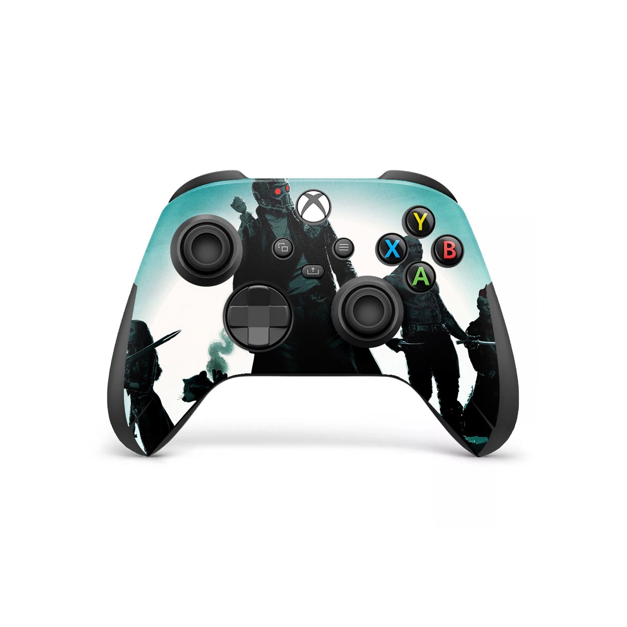 A video game skin featuring a Space Guardian Misfits 2 design for the Xbox Series X Controller.