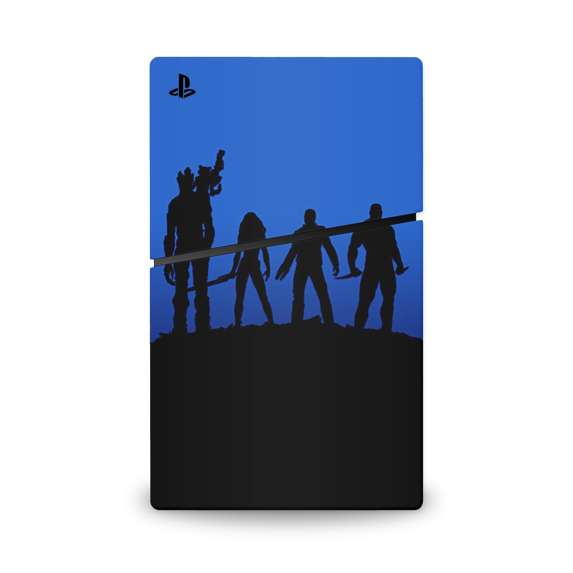 A video game skin featuring a Space Guardian Misfits 4 design for the PS5 Slim.