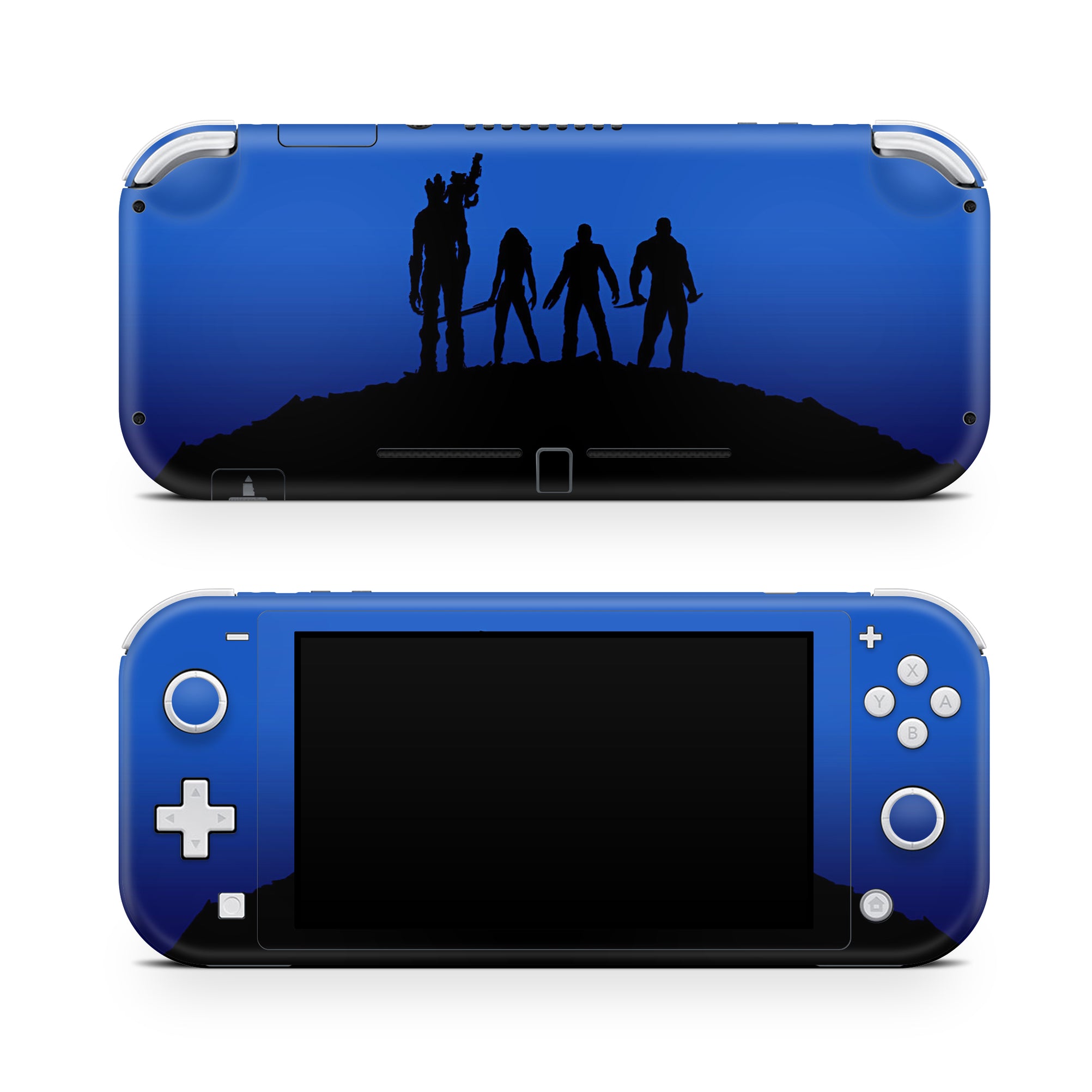 A video game skin featuring a Space Guardian Misfits 4 design for the Nintendo Switch Lite.