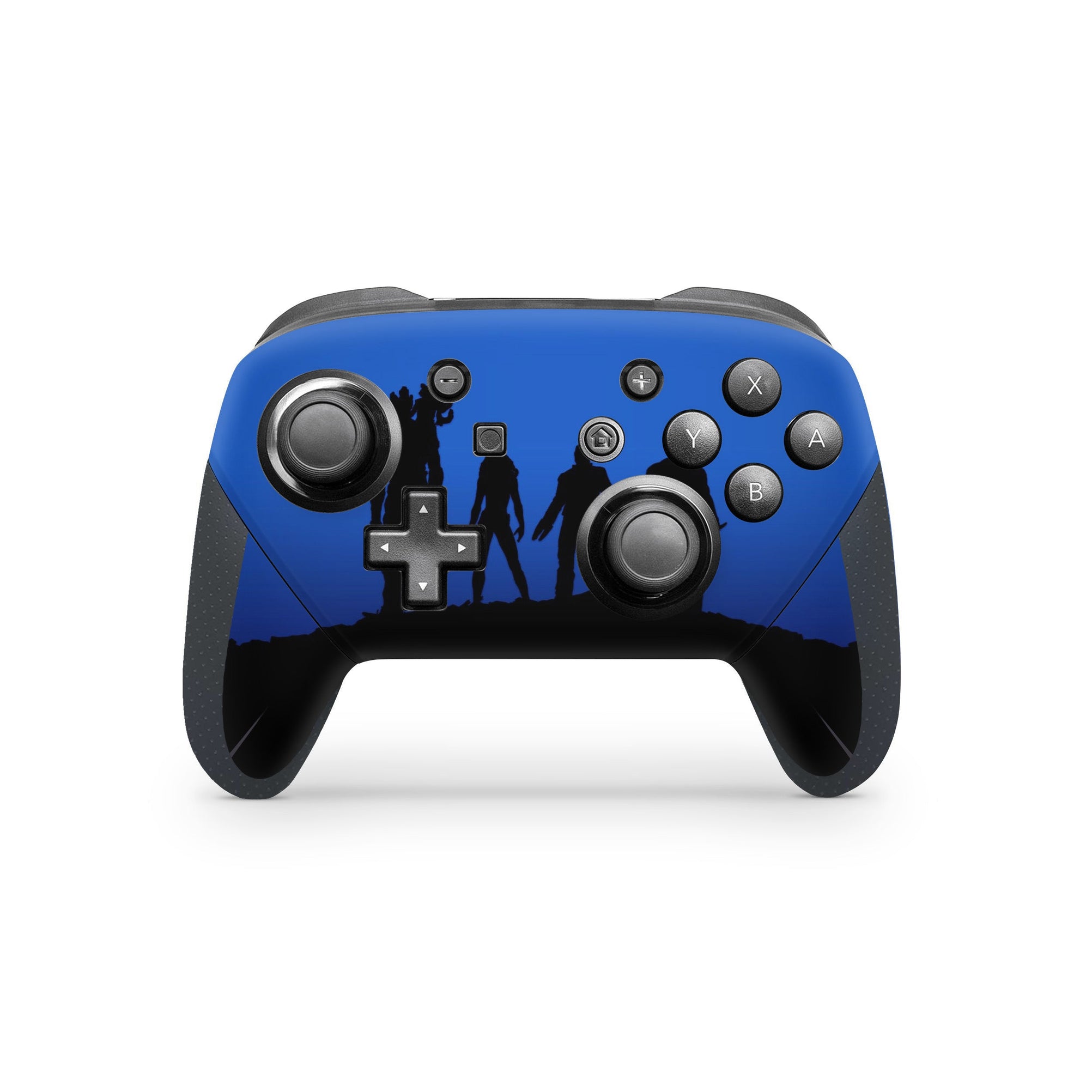 A video game skin featuring a Space Guardian Misfits 4 design for the Nintendo Switch Pro Controller.