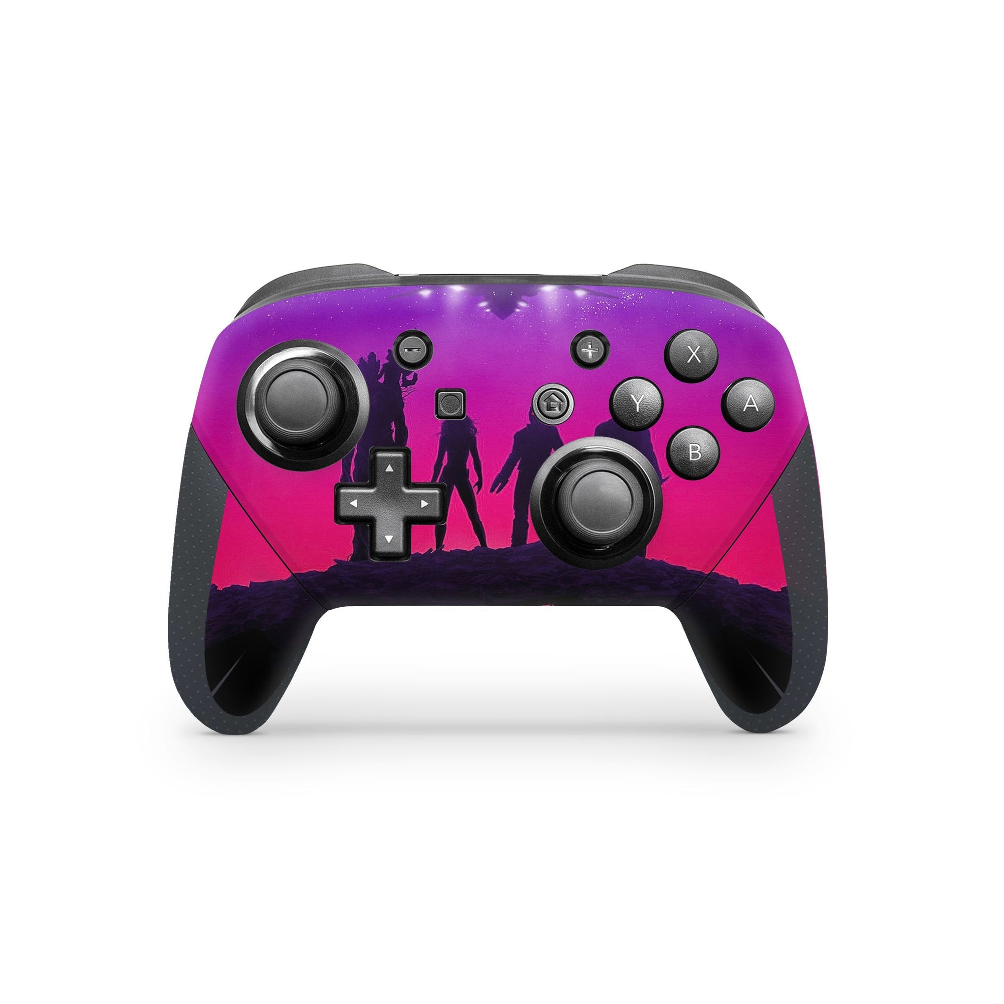 A video game skin featuring a Space Guardian Misfits 6 design for the Nintendo Switch Pro Controller.