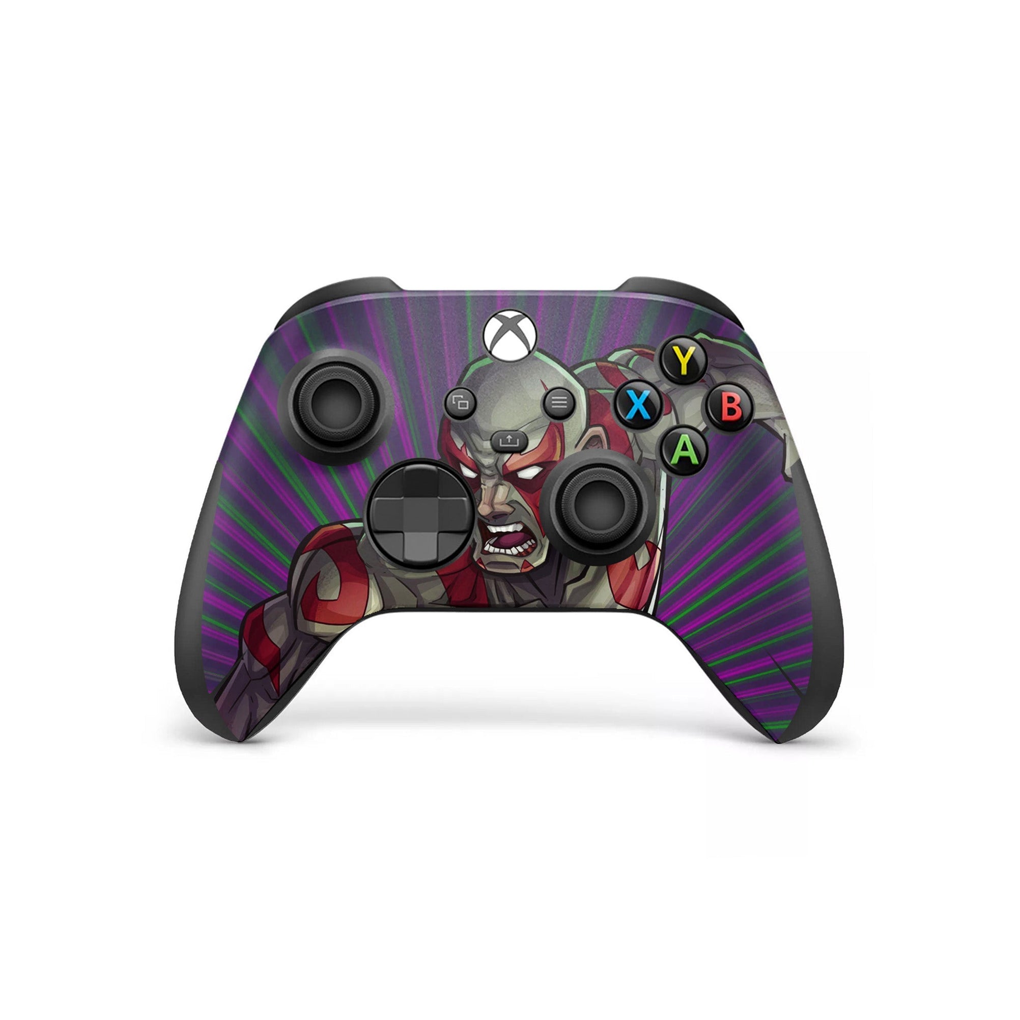 A video game skin featuring a Destroyer Warrior 2 design for the Xbox Series X Controller.