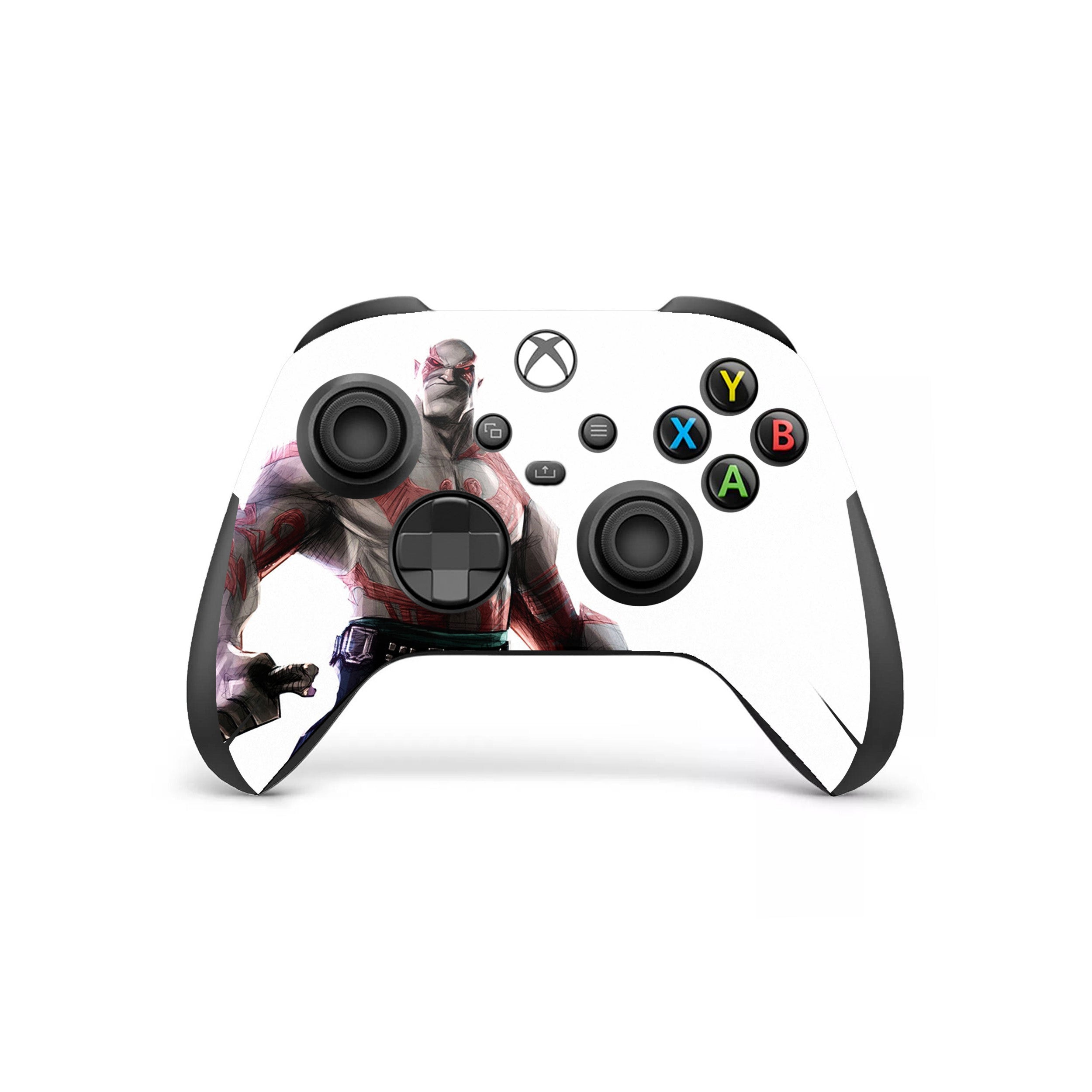 A video game skin featuring a Destroyer Warrior 3 design for the Xbox Series X Controller.