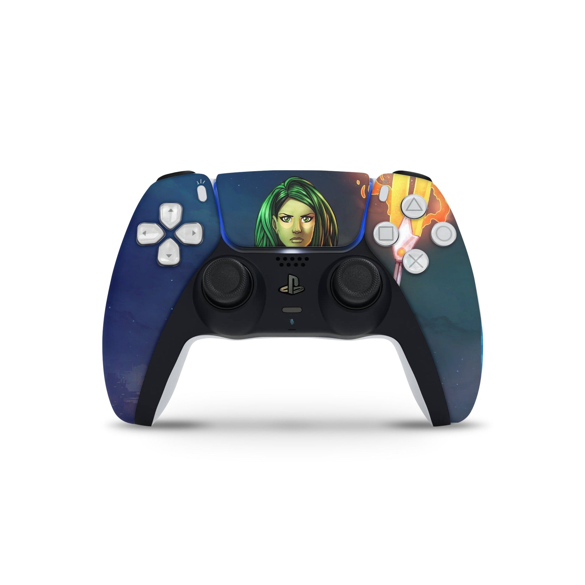 A video game skin featuring a Galaxy Assassin 2 design for the PS5 Controller.