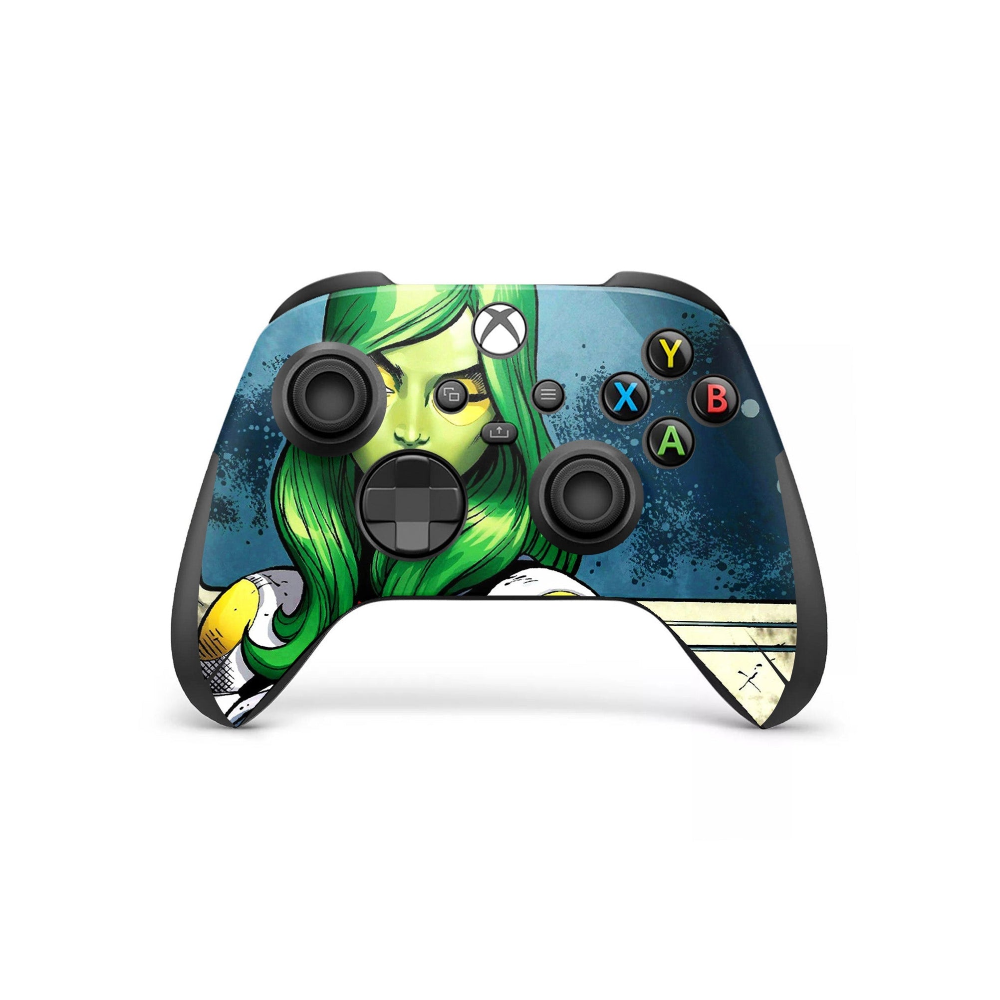 A video game skin featuring a Galaxy Assassin 3 design for the Xbox Series X Controller.