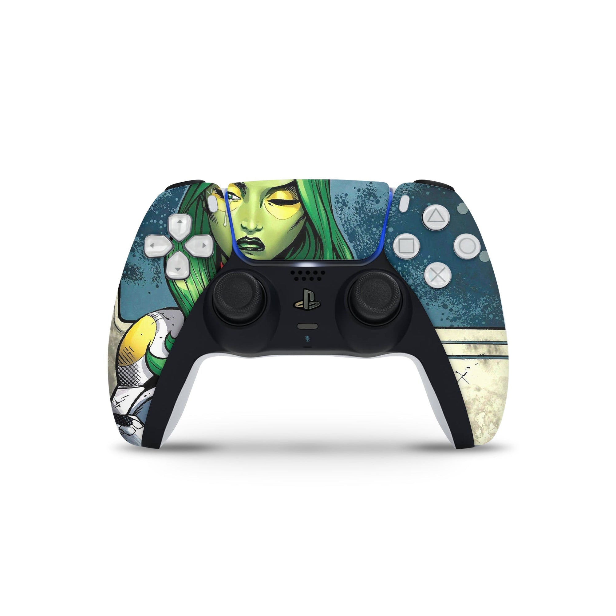 A video game skin featuring a Galaxy Assassin 3 design for the PS5 Controller.